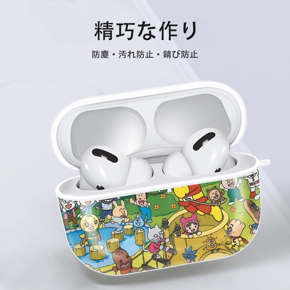 アンパンマン Anpanman 【AirPods Pro用】ハードシェル保護ケース 耐衝撃・防指紋・カラビナ付き商品仕様