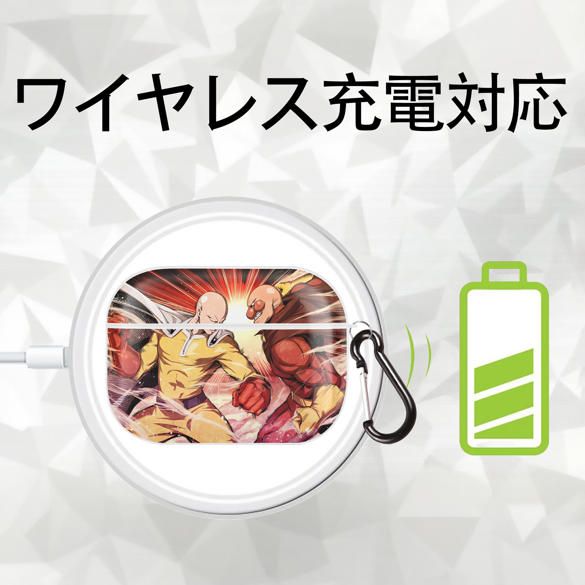 アンパンマン Anpanman 【AirPods Pro用】ハードシェル保護ケース 耐衝撃・防指紋・カラビナ付き商品仕様