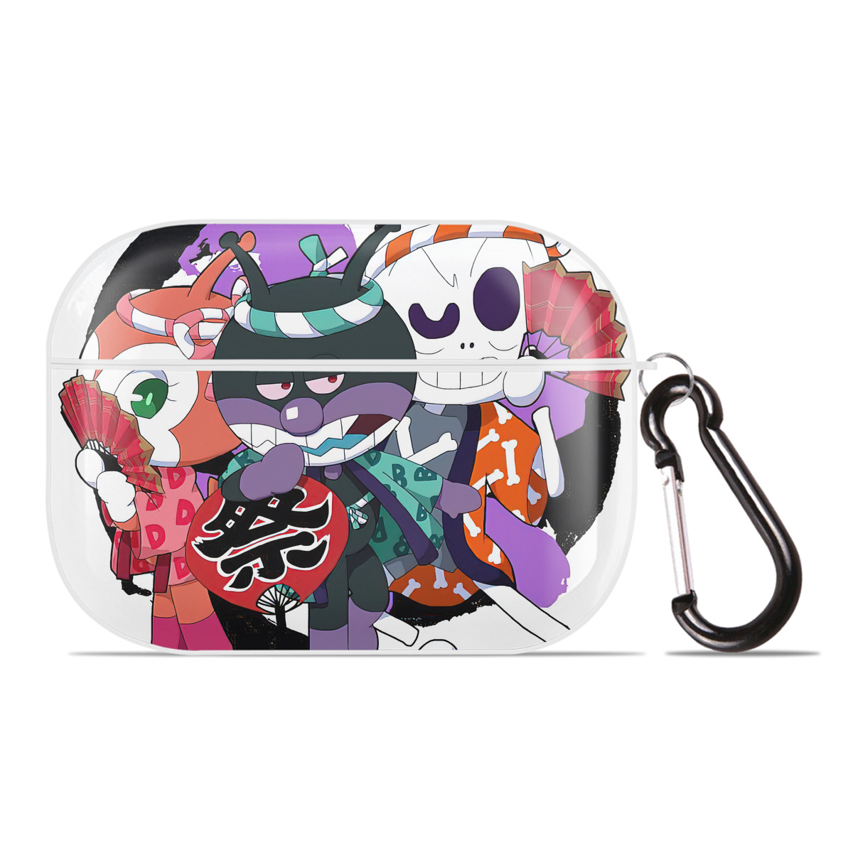 （画像用） アンパンマン Anpanman 【AirPods Pro用】ハードシェル保護ケース 耐衝撃・防指紋・カラビナ付き商品仕様
