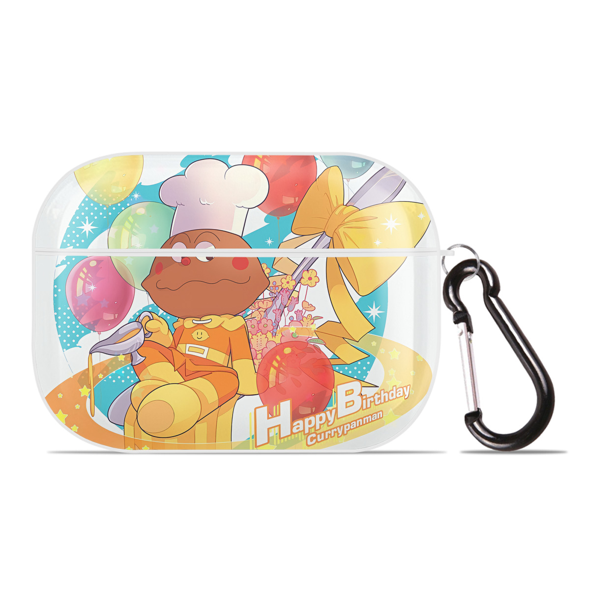 （画像用） アンパンマン Anpanman 【AirPods Pro用】ハードシェル保護ケース 耐衝撃・防指紋・カラビナ付き商品仕様