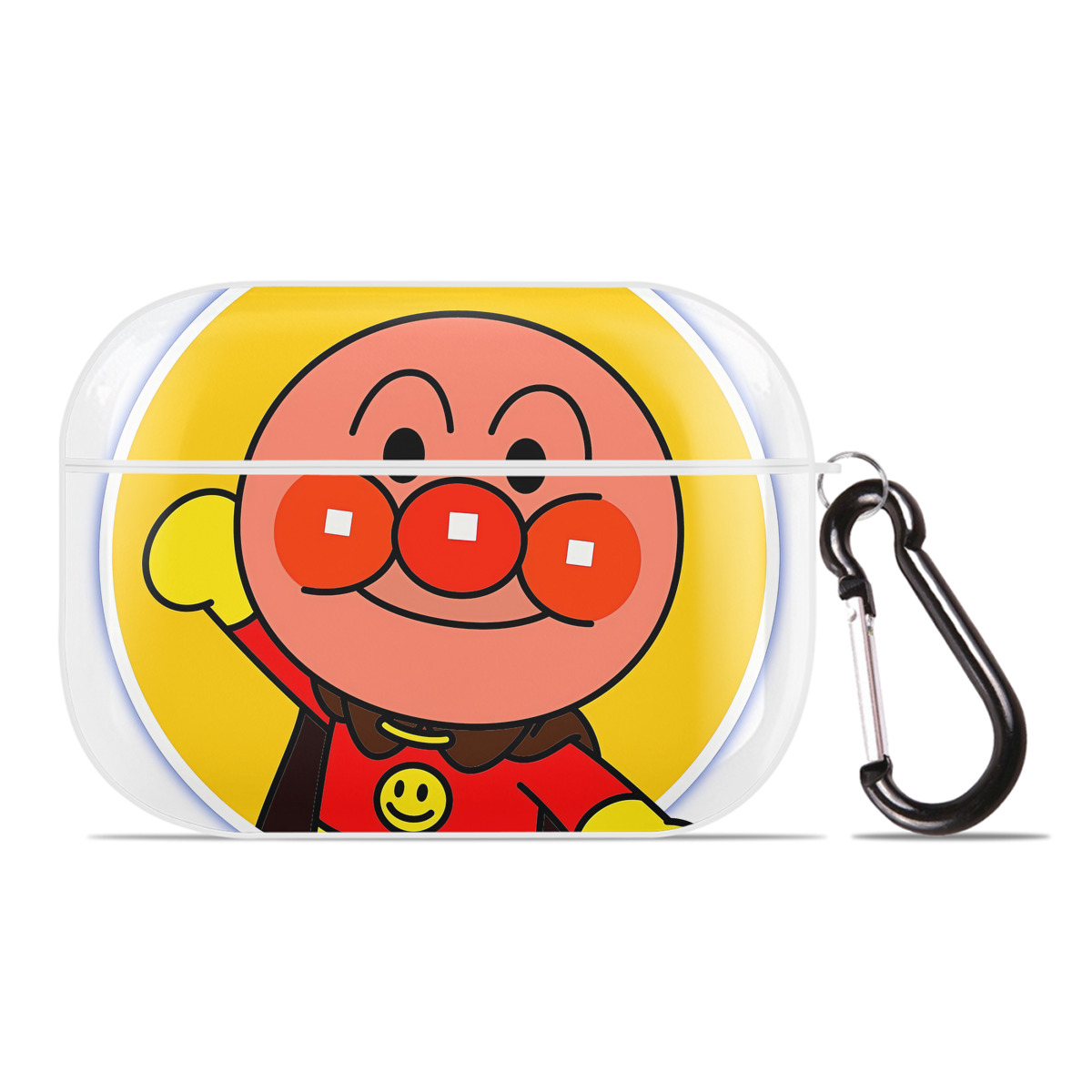 （画像用） アンパンマン Anpanman 【AirPods Pro用】ハードシェル保護ケース 耐衝撃・防指紋・カラビナ付き商品仕様