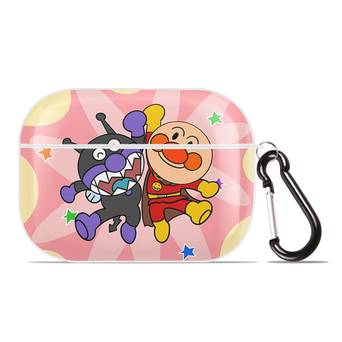 （画像用） アンパンマン Anpanman 【AirPods Pro用】ハードシェル保護ケース 耐衝撃・防指紋・カラビナ付き商品仕様