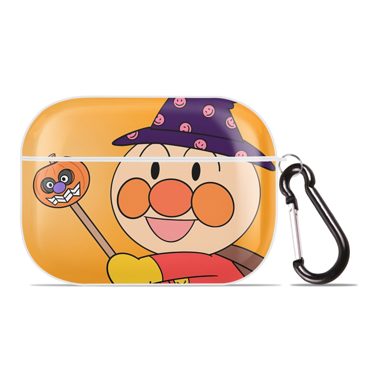 （画像用） アンパンマン Anpanman 【AirPods Pro用】ハードシェル保護ケース 耐衝撃・防指紋・カラビナ付き商品仕様
