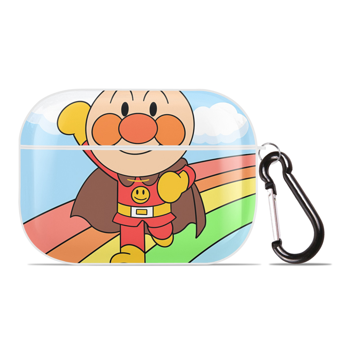 （画像用） アンパンマン Anpanman 【AirPods Pro用】ハードシェル保護ケース 耐衝撃・防指紋・カラビナ付き商品仕様