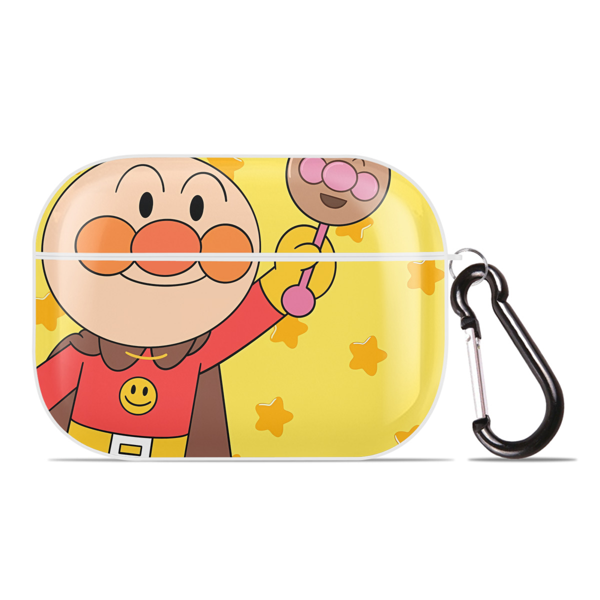 （画像用） アンパンマン Anpanman 【AirPods Pro用】ハードシェル保護ケース 耐衝撃・防指紋・カラビナ付き商品仕様