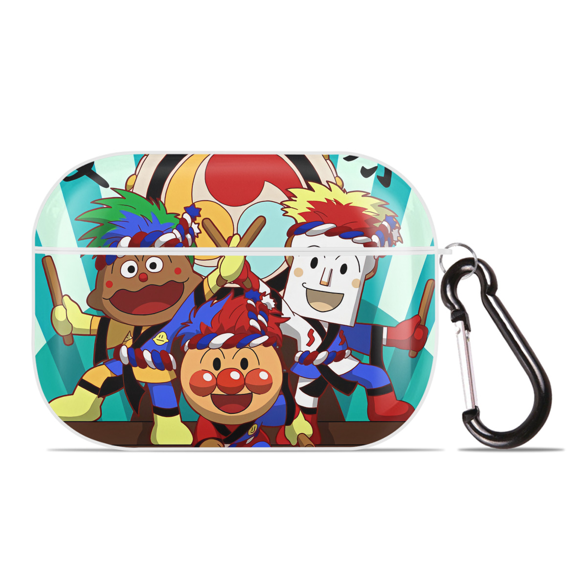 （画像用） アンパンマン Anpanman 【AirPods Pro用】ハードシェル保護ケース 耐衝撃・防指紋・カラビナ付き商品仕様