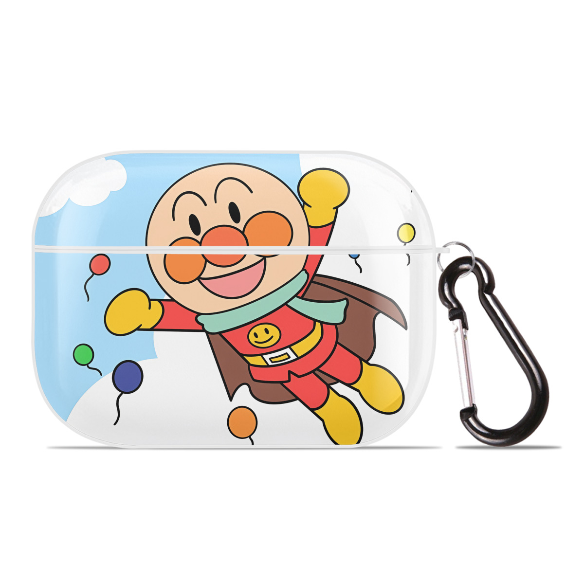 （画像用） アンパンマン Anpanman 【AirPods Pro用】ハードシェル保護ケース 耐衝撃・防指紋・カラビナ付き商品仕様