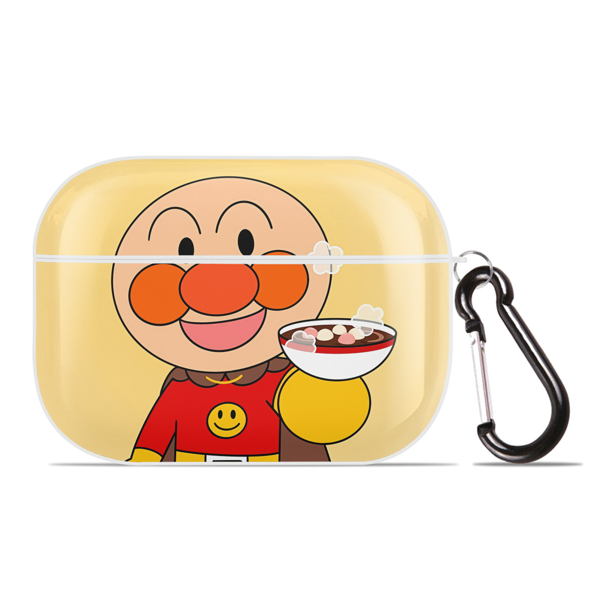 （画像用） アンパンマン Anpanman 【AirPods Pro用】ハードシェル保護ケース 耐衝撃・防指紋・カラビナ付き商品仕様
