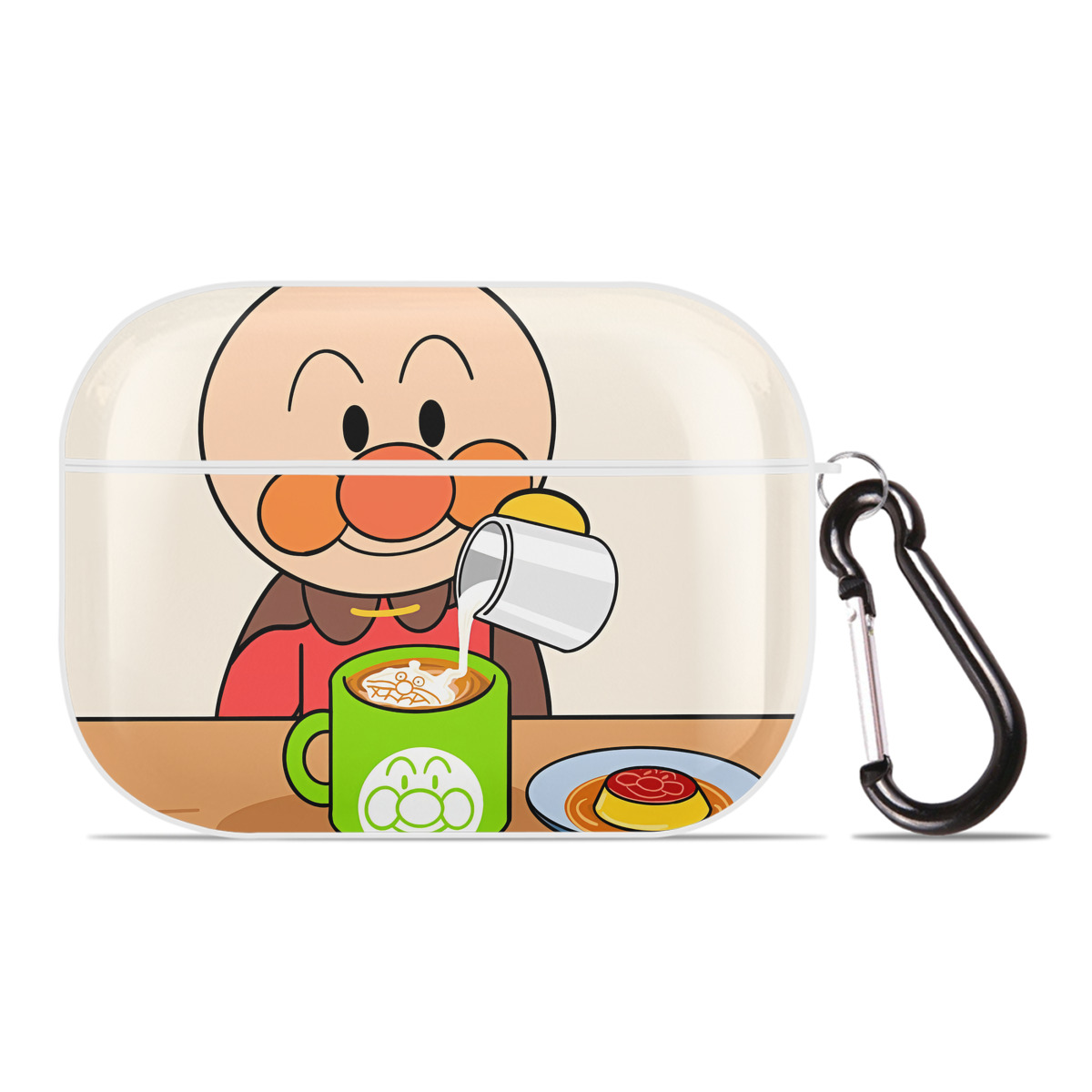 （画像用） アンパンマン Anpanman 【AirPods Pro用】ハードシェル保護ケース 耐衝撃・防指紋・カラビナ付き商品仕様