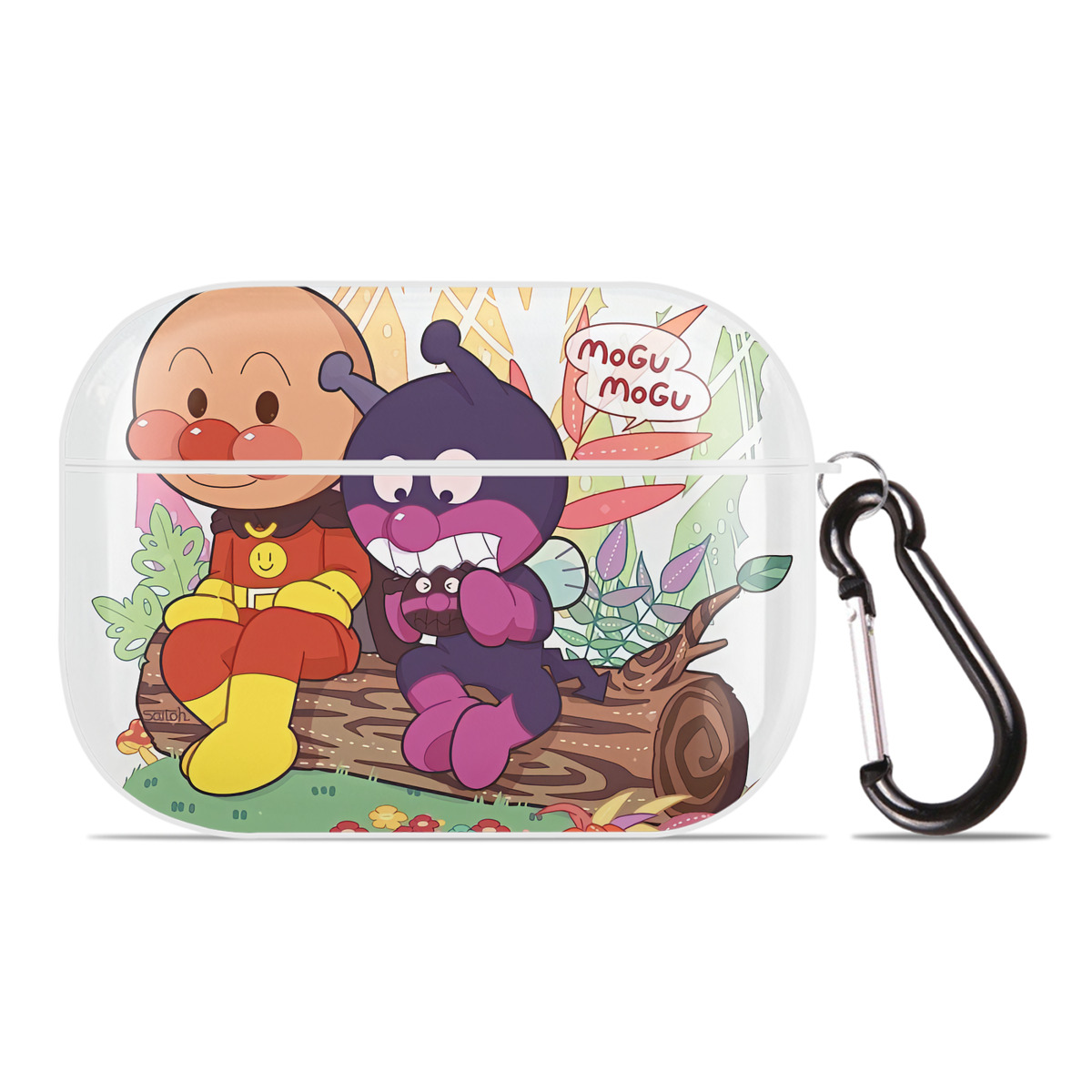 （画像用） アンパンマン Anpanman 【AirPods Pro用】ハードシェル保護ケース 耐衝撃・防指紋・カラビナ付き商品仕様