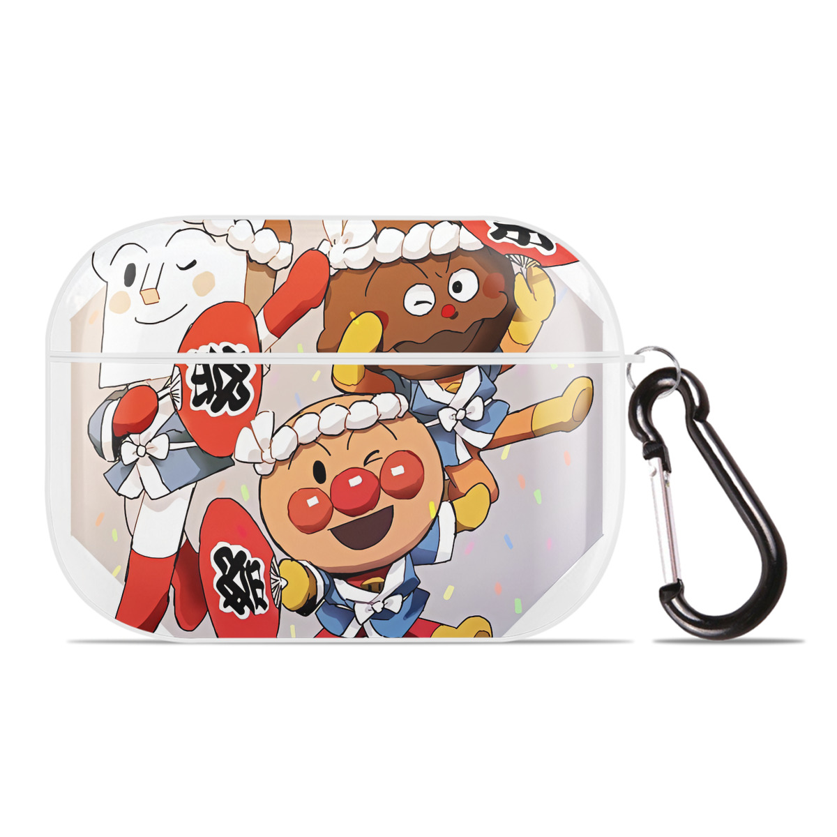 （画像用） アンパンマン Anpanman 【AirPods Pro用】ハードシェル保護ケース 耐衝撃・防指紋・カラビナ付き商品仕様
