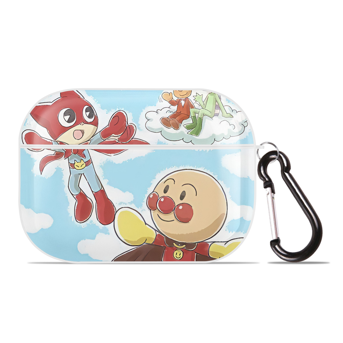 （画像用） アンパンマン Anpanman 【AirPods Pro用】ハードシェル保護ケース 耐衝撃・防指紋・カラビナ付き商品仕様