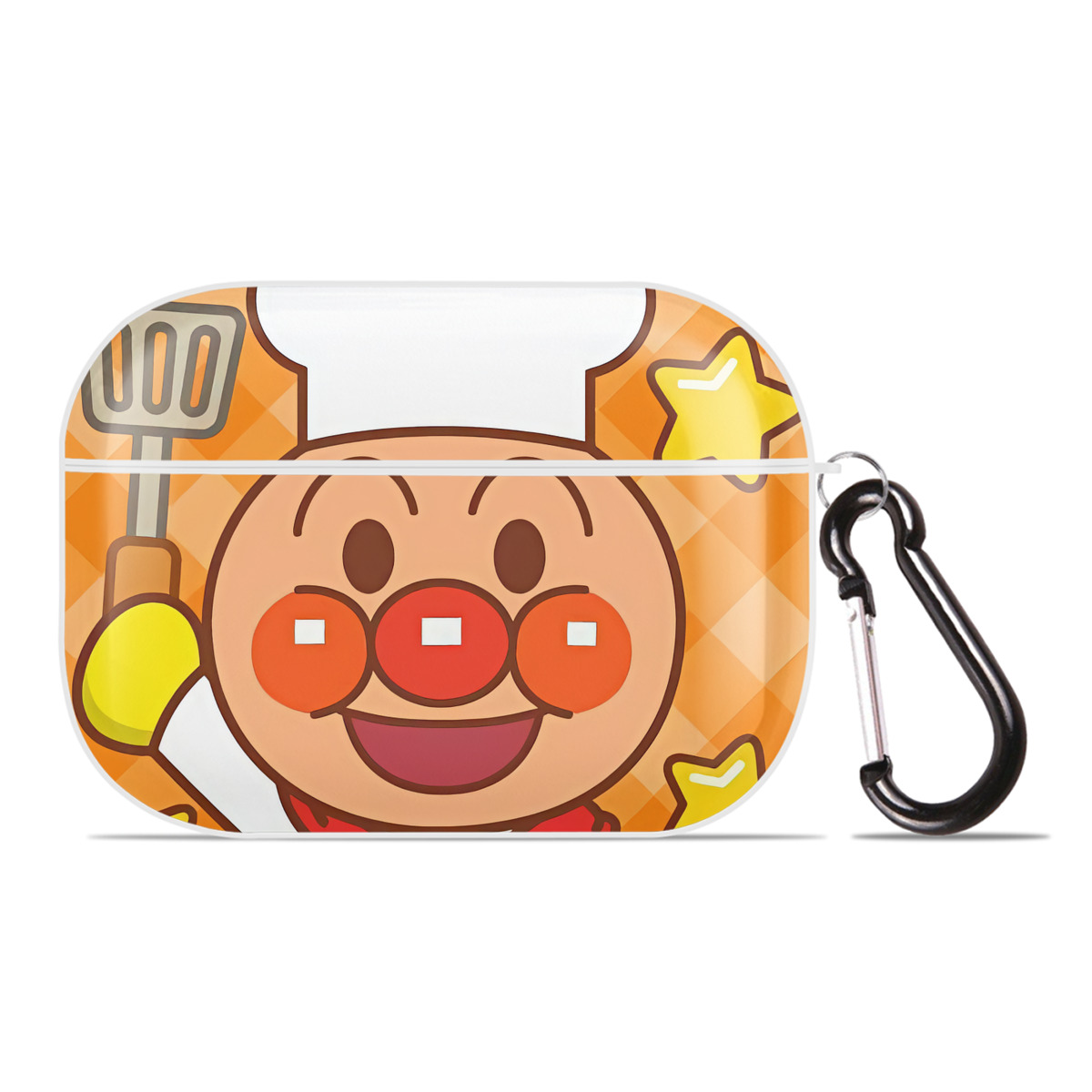 （画像用） アンパンマン Anpanman 【AirPods Pro用】ハードシェル保護ケース 耐衝撃・防指紋・カラビナ付き商品仕様
