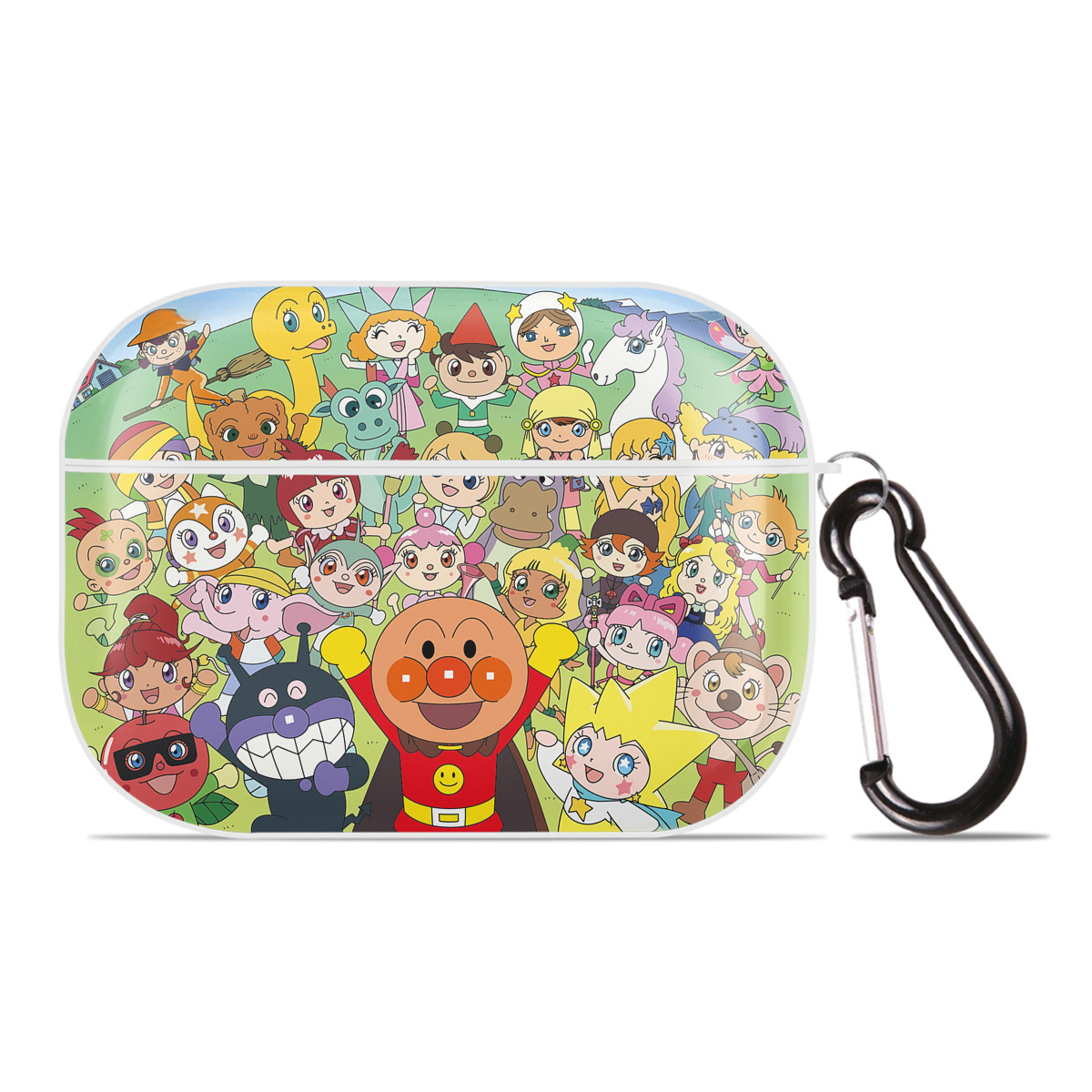 （画像用） アンパンマン Anpanman 【AirPods Pro用】ハードシェル保護ケース 耐衝撃・防指紋・カラビナ付き商品仕様