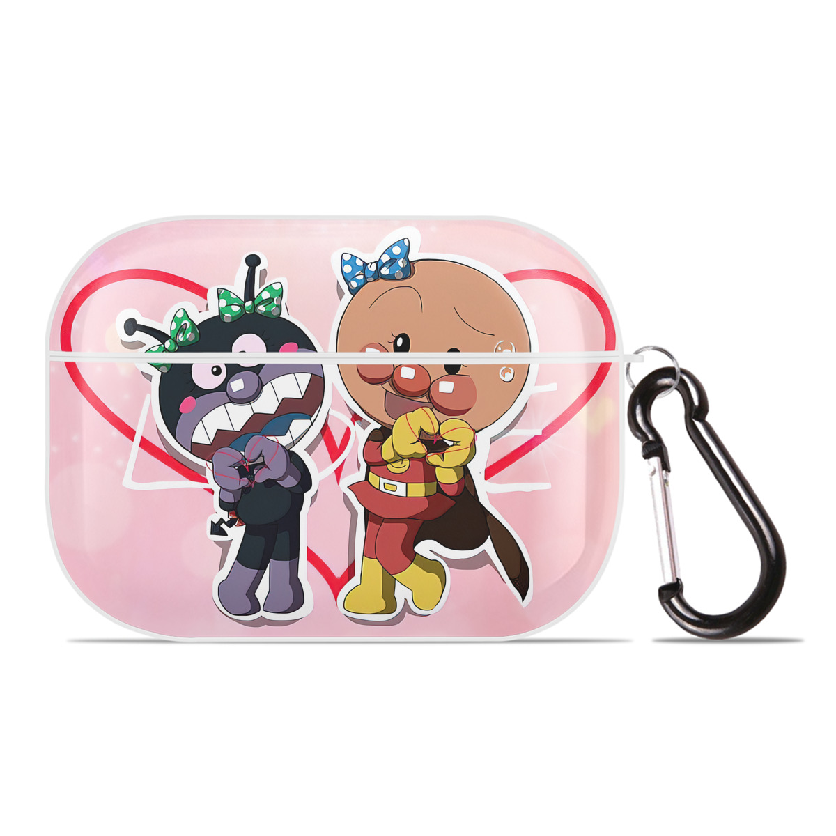 （画像用） アンパンマン Anpanman 【AirPods Pro用】ハードシェル保護ケース 耐衝撃・防指紋・カラビナ付き商品仕様