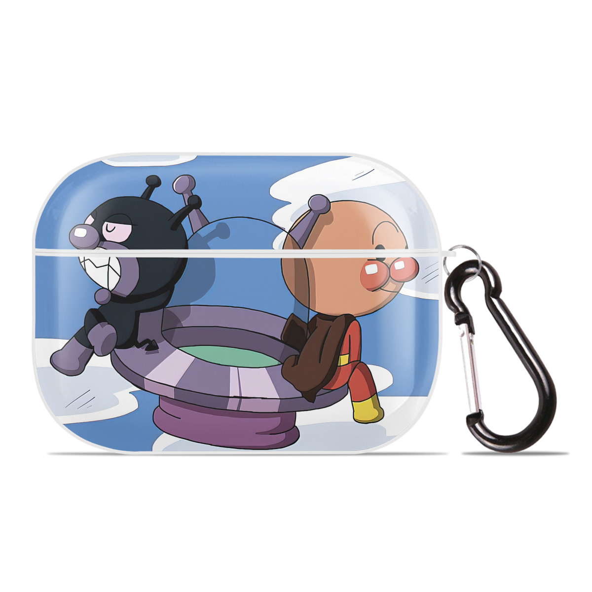 （画像用） アンパンマン Anpanman 【AirPods Pro用】ハードシェル保護ケース 耐衝撃・防指紋・カラビナ付き商品仕様