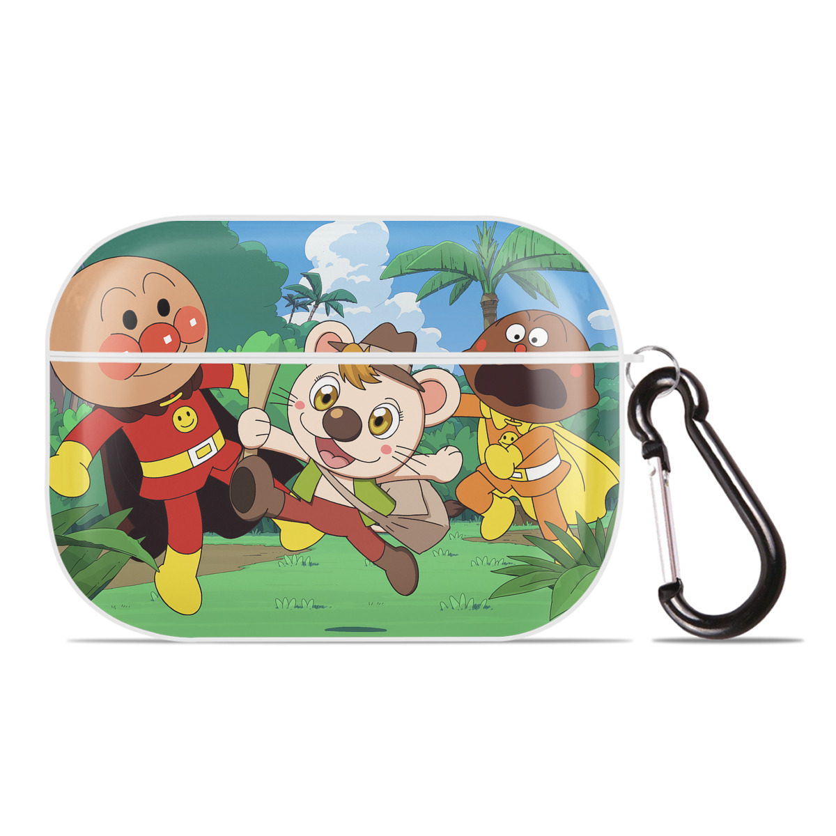 （画像用） アンパンマン Anpanman 【AirPods Pro用】ハードシェル保護ケース 耐衝撃・防指紋・カラビナ付き商品仕様