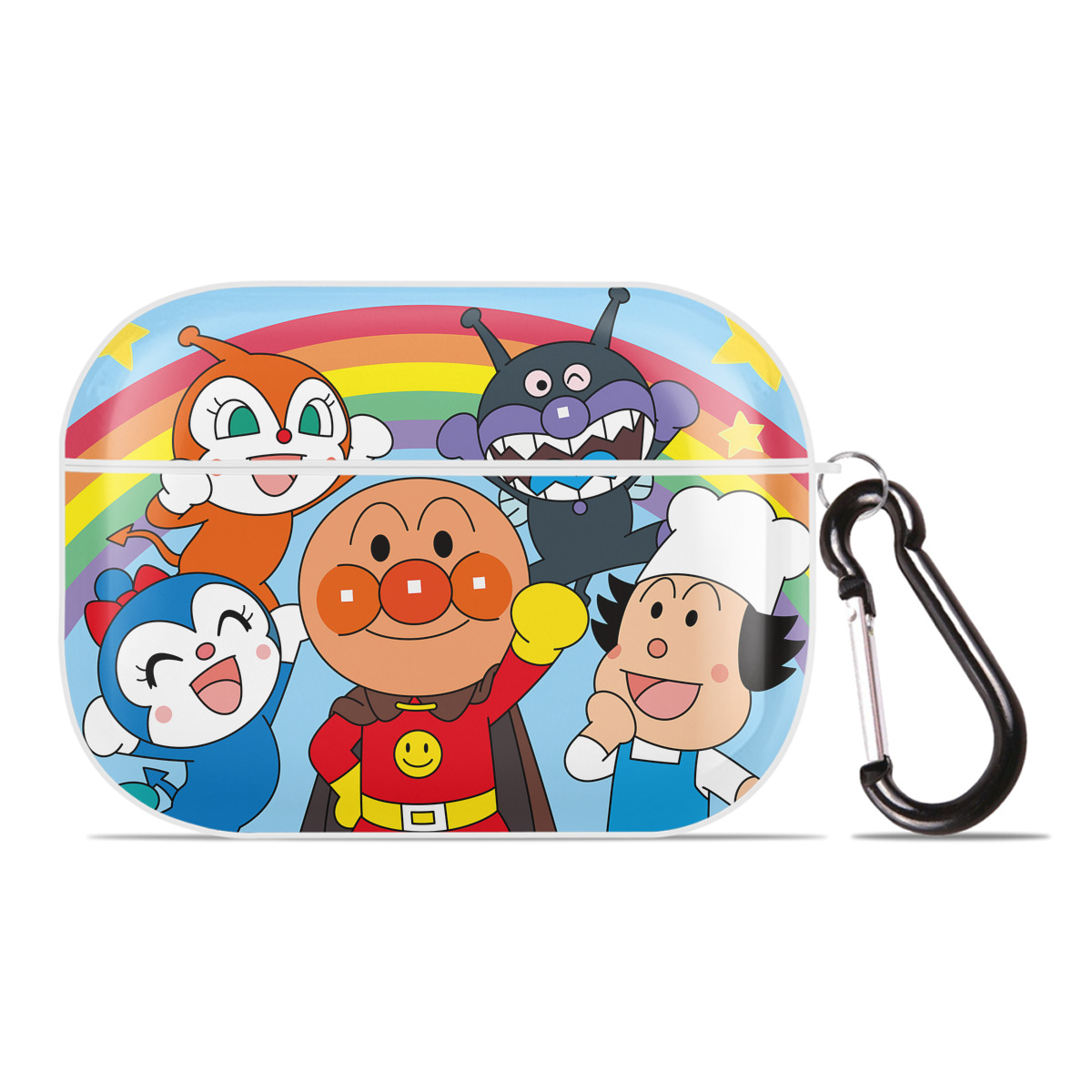 （画像用） アンパンマン Anpanman 【AirPods Pro用】ハードシェル保護ケース 耐衝撃・防指紋・カラビナ付き商品仕様