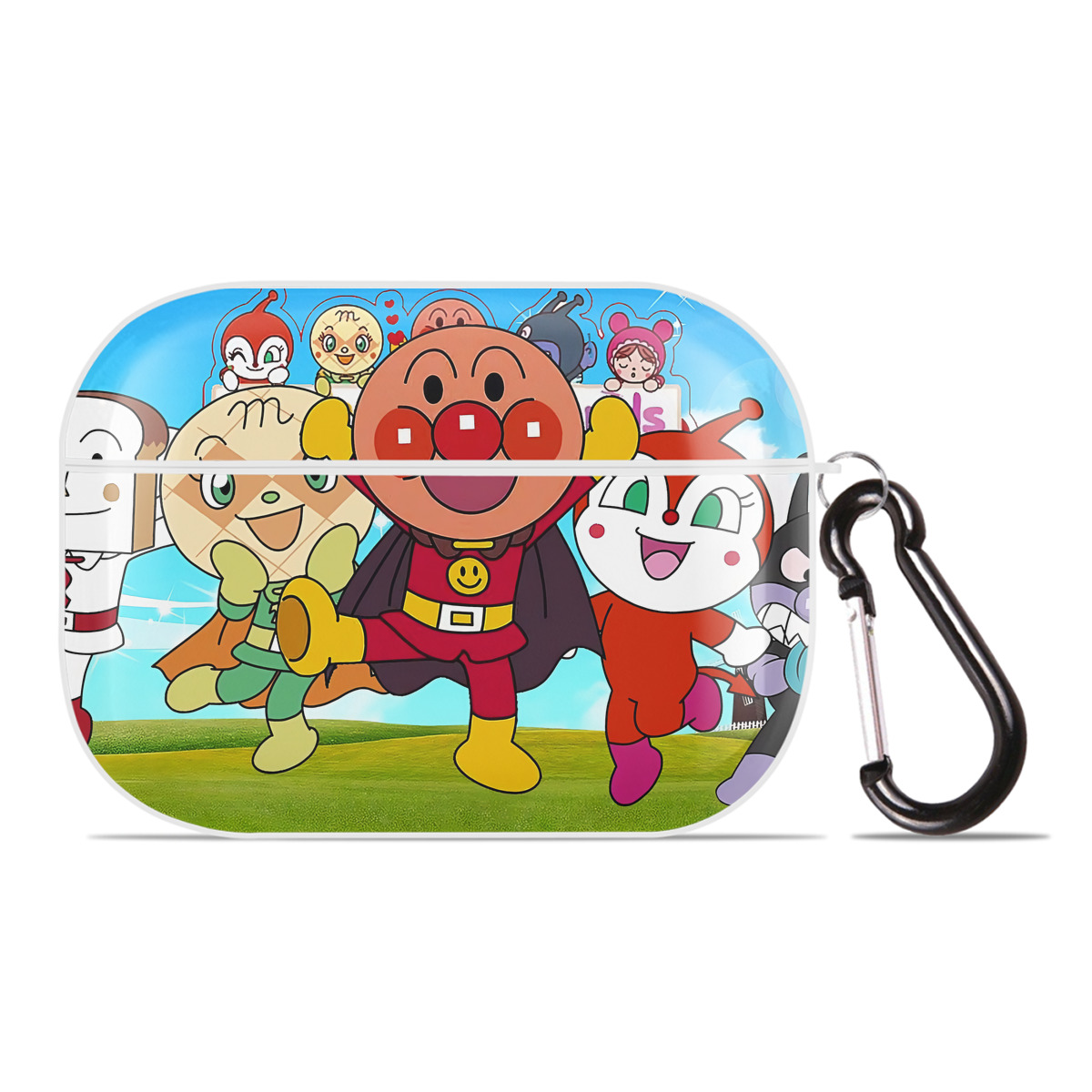 （画像用） アンパンマン Anpanman 【AirPods Pro用】ハードシェル保護ケース 耐衝撃・防指紋・カラビナ付き商品仕様