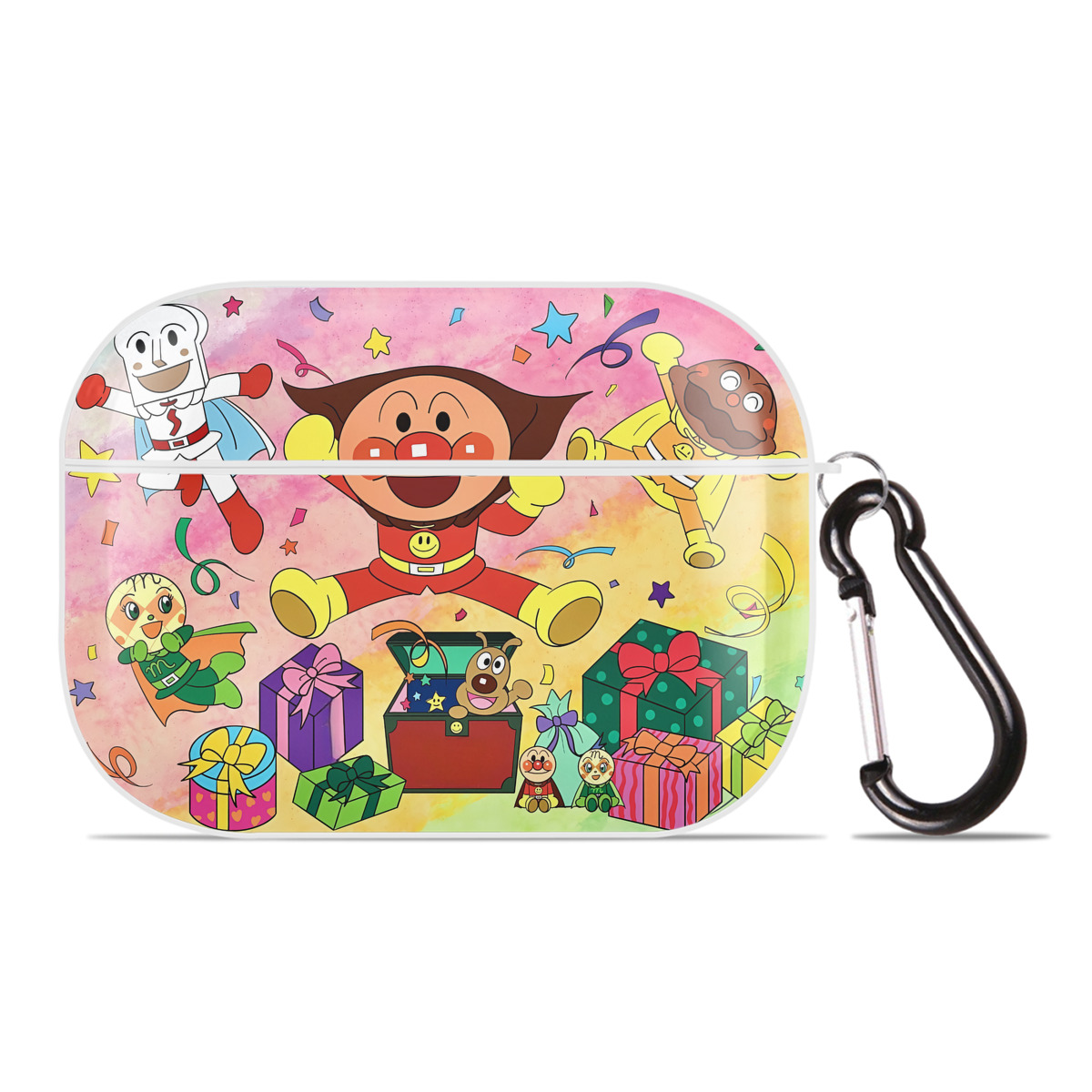 （画像用） アンパンマン Anpanman 【AirPods Pro用】ハードシェル保護ケース 耐衝撃・防指紋・カラビナ付き商品仕様