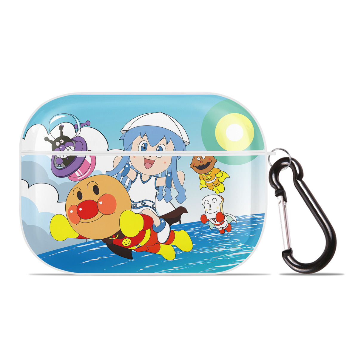 （画像用） アンパンマン Anpanman 【AirPods Pro用】ハードシェル保護ケース 耐衝撃・防指紋・カラビナ付き商品仕様