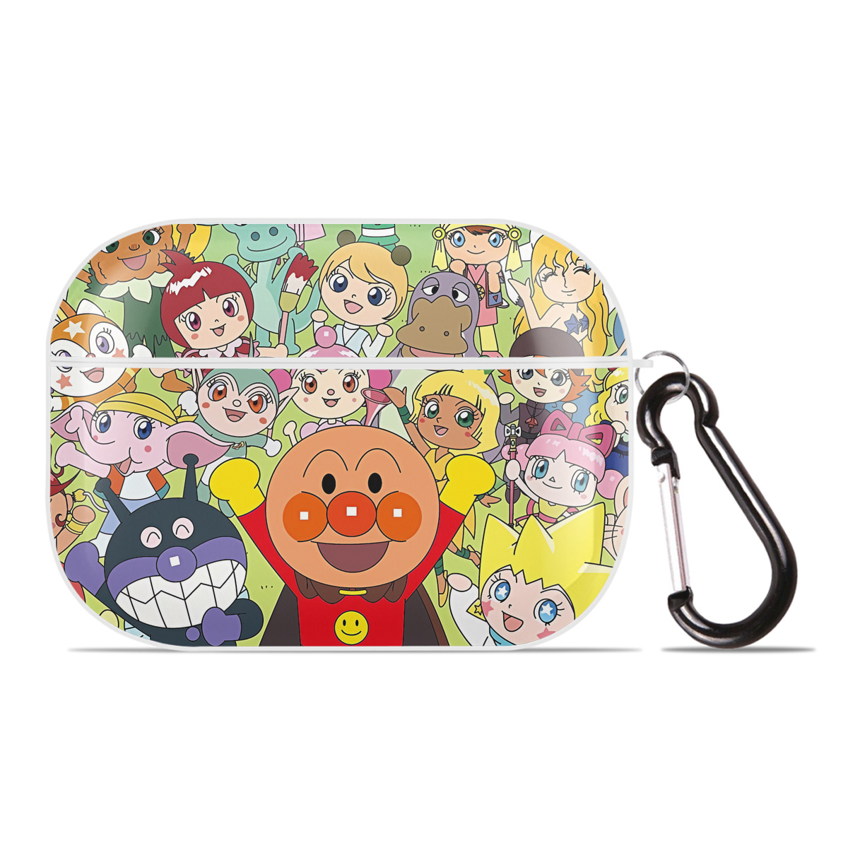 （画像用） アンパンマン Anpanman 【AirPods Pro用】ハードシェル保護ケース 耐衝撃・防指紋・カラビナ付き商品仕様