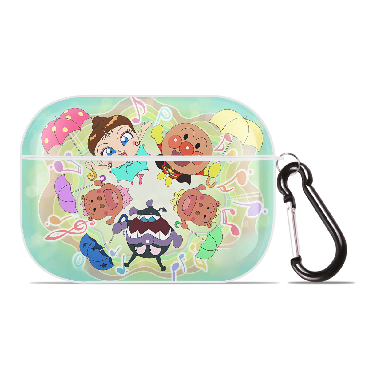 （画像用） アンパンマン Anpanman 【AirPods Pro用】ハードシェル保護ケース 耐衝撃・防指紋・カラビナ付き商品仕様