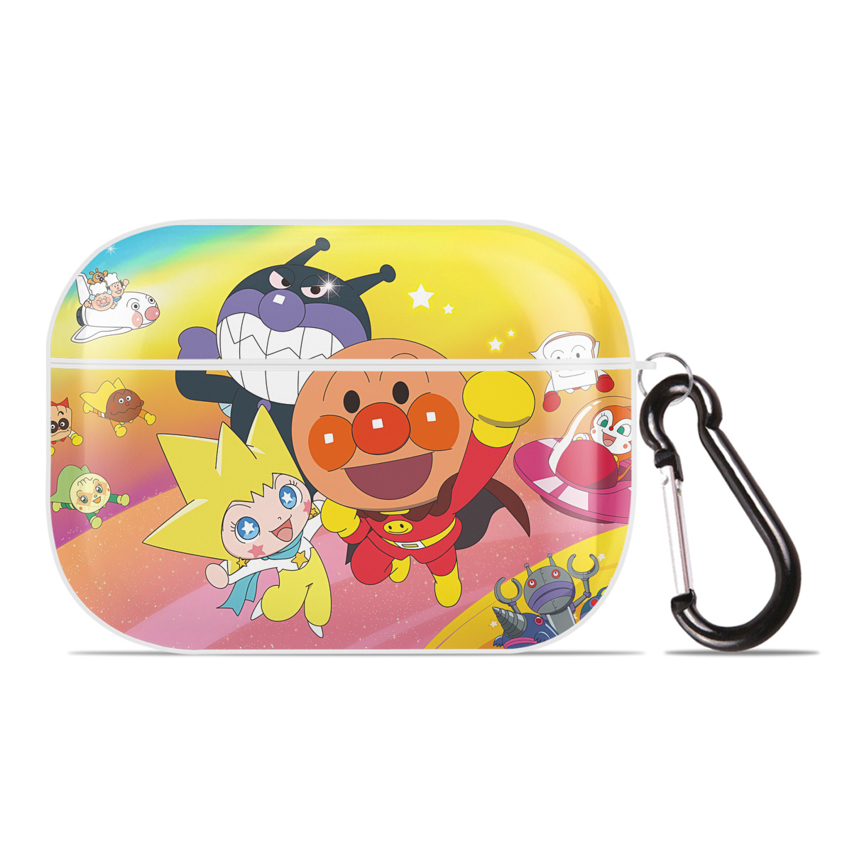 （画像用） アンパンマン Anpanman 【AirPods Pro用】ハードシェル保護ケース 耐衝撃・防指紋・カラビナ付き商品仕様