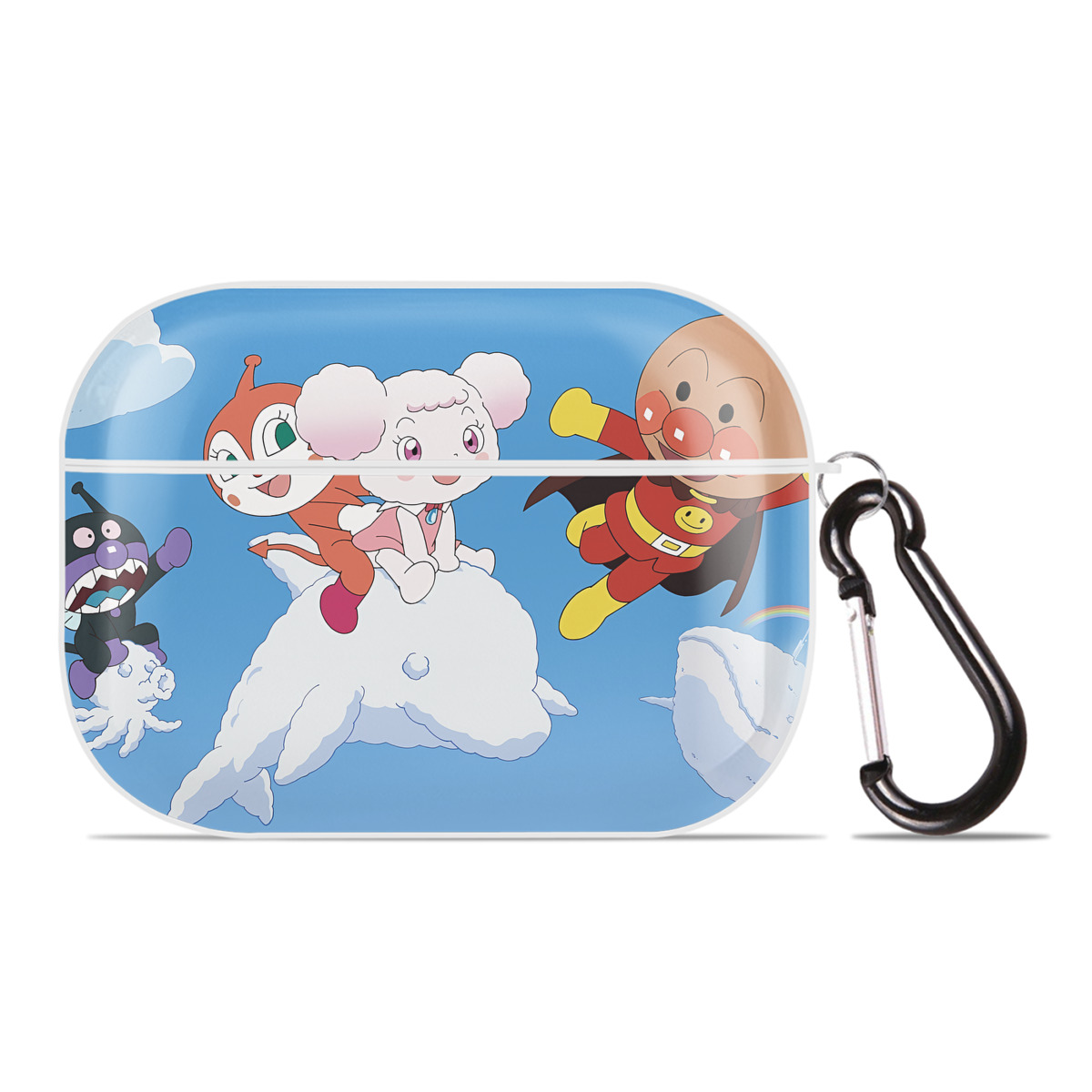 （画像用） アンパンマン Anpanman 【AirPods Pro用】ハードシェル保護ケース 耐衝撃・防指紋・カラビナ付き商品仕様