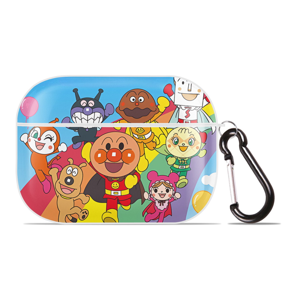 （画像用） アンパンマン Anpanman 【AirPods Pro用】ハードシェル保護ケース 耐衝撃・防指紋・カラビナ付き商品仕様