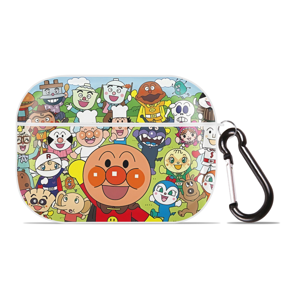 （画像用） アンパンマン Anpanman 【AirPods Pro用】ハードシェル保護ケース 耐衝撃・防指紋・カラビナ付き商品仕様