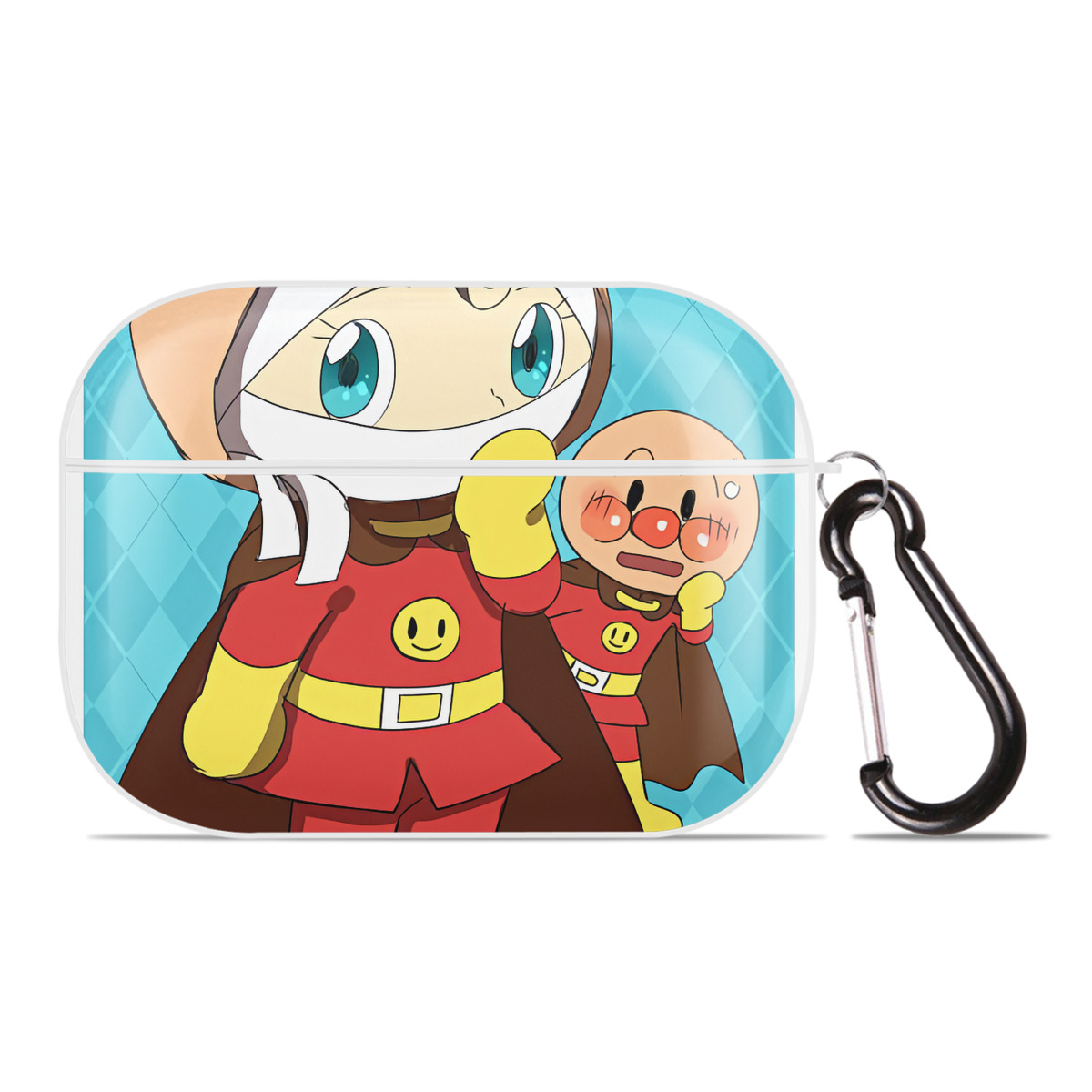 （画像用） アンパンマン Anpanman 【AirPods Pro用】ハードシェル保護ケース 耐衝撃・防指紋・カラビナ付き商品仕様