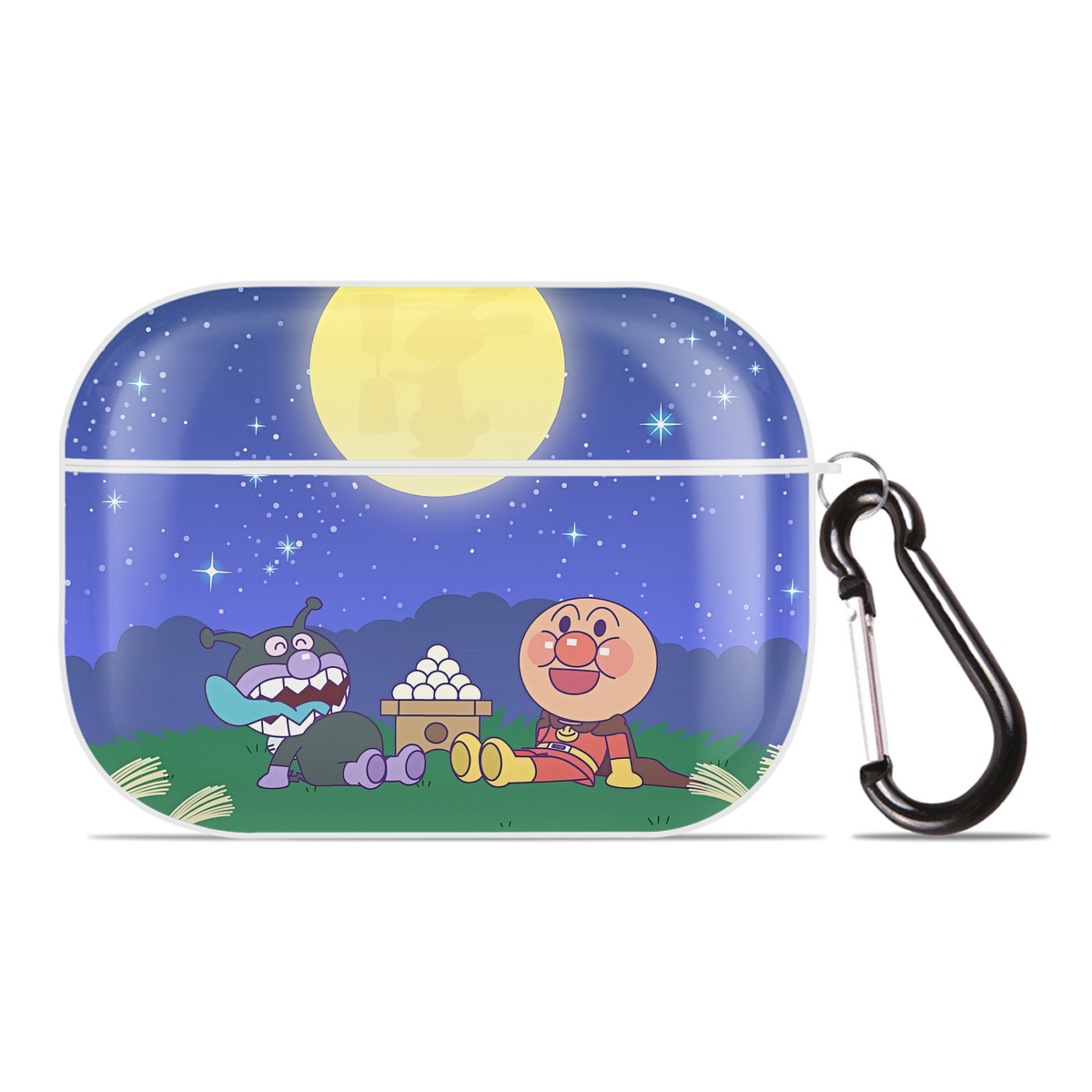 （画像用） アンパンマン Anpanman 【AirPods Pro用】ハードシェル保護ケース 耐衝撃・防指紋・カラビナ付き商品仕様