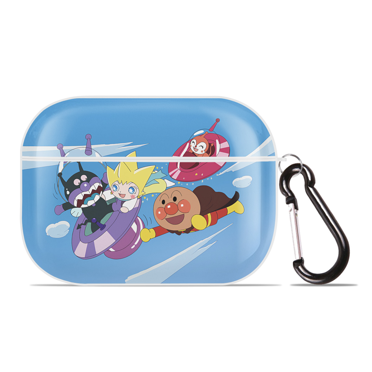 （画像用） アンパンマン Anpanman 【AirPods Pro用】ハードシェル保護ケース 耐衝撃・防指紋・カラビナ付き商品仕様