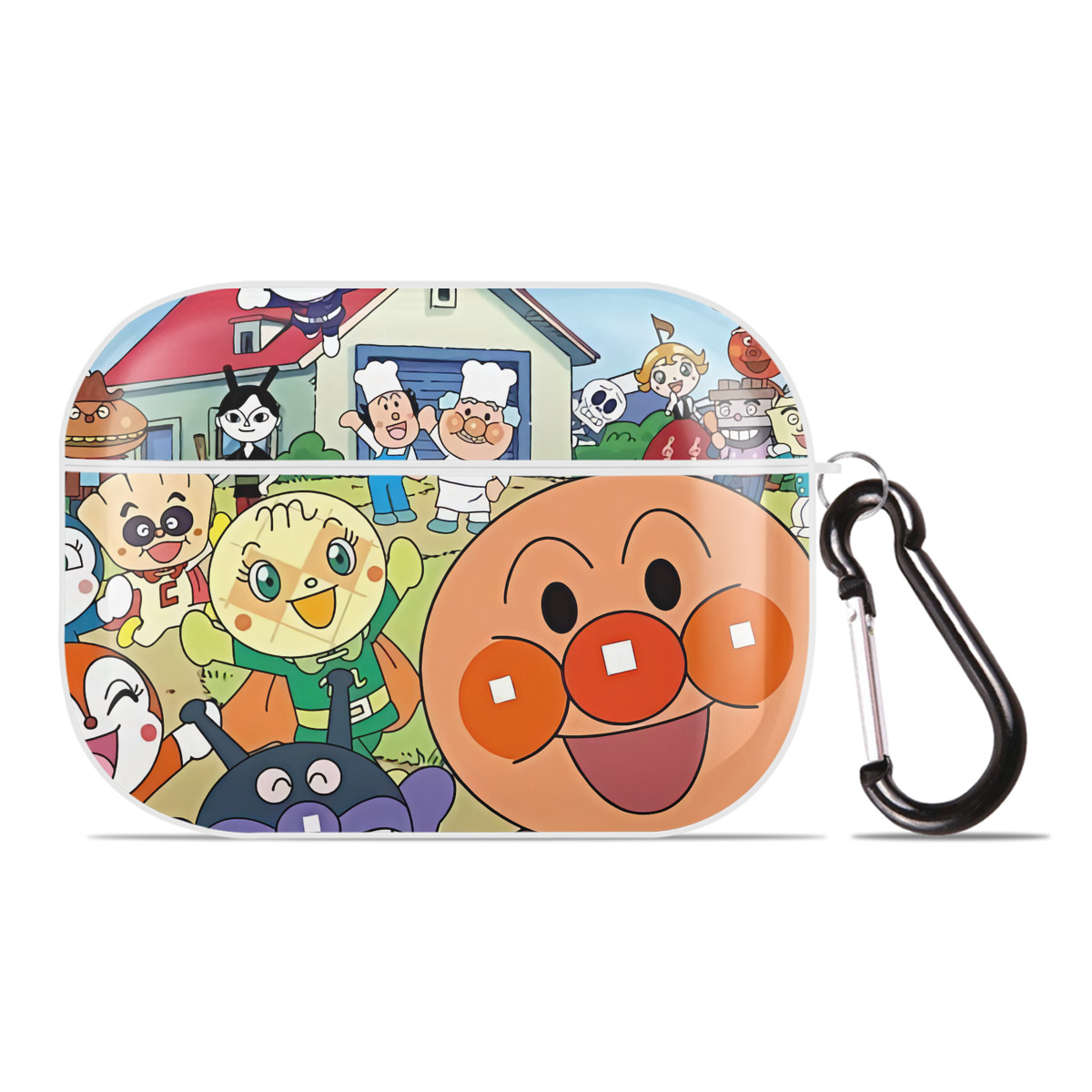（画像用） アンパンマン Anpanman 【AirPods Pro用】ハードシェル保護ケース 耐衝撃・防指紋・カラビナ付き商品仕様
