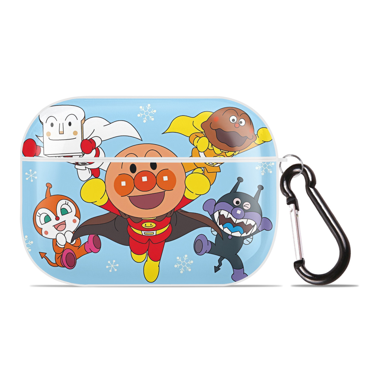 （画像用） アンパンマン Anpanman 【AirPods Pro用】ハードシェル保護ケース 耐衝撃・防指紋・カラビナ付き商品仕様