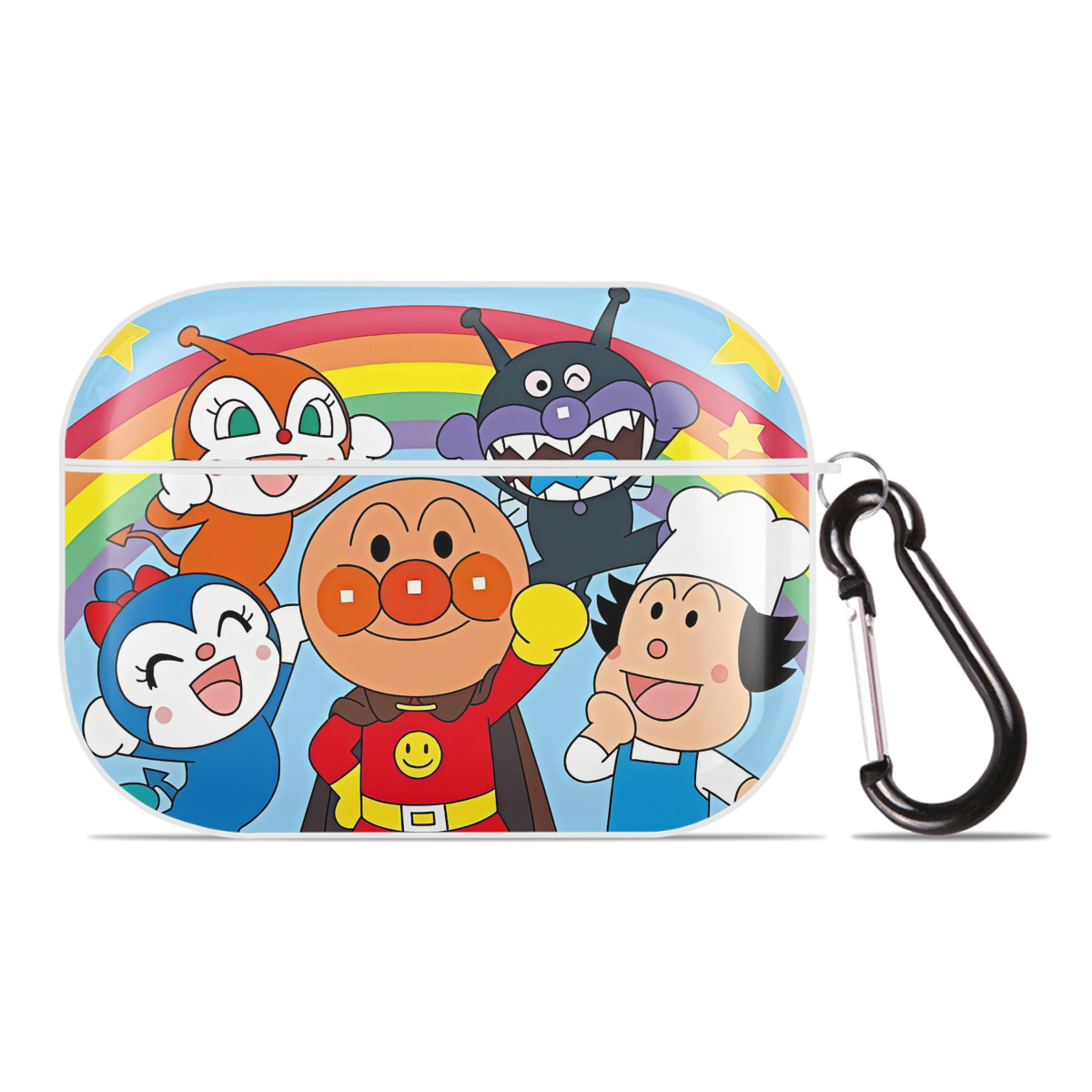 （画像用） アンパンマン Anpanman 【AirPods Pro用】ハードシェル保護ケース 耐衝撃・防指紋・カラビナ付き商品仕様