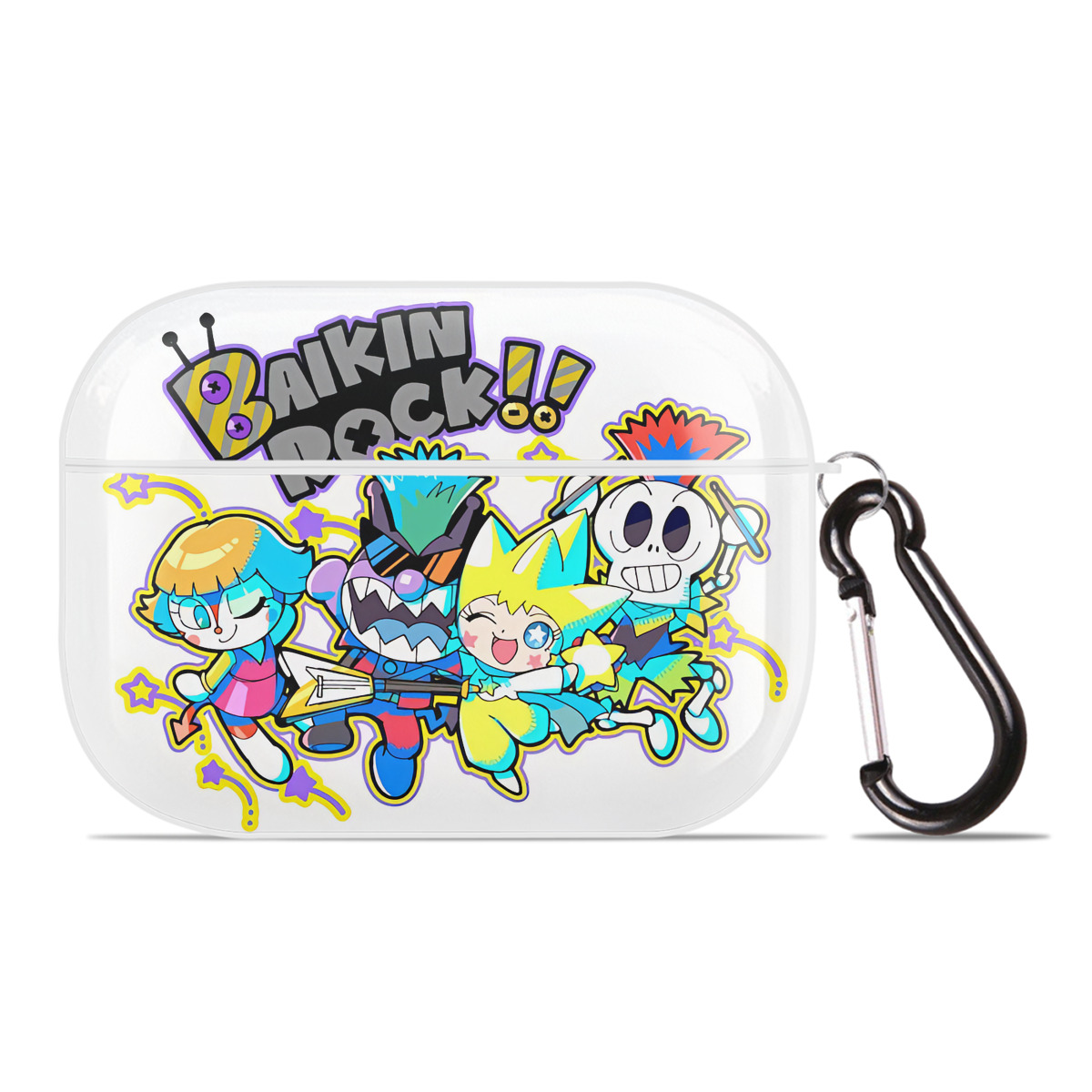 （画像用） アンパンマン Anpanman 【AirPods Pro用】ハードシェル保護ケース 耐衝撃・防指紋・カラビナ付き商品仕様