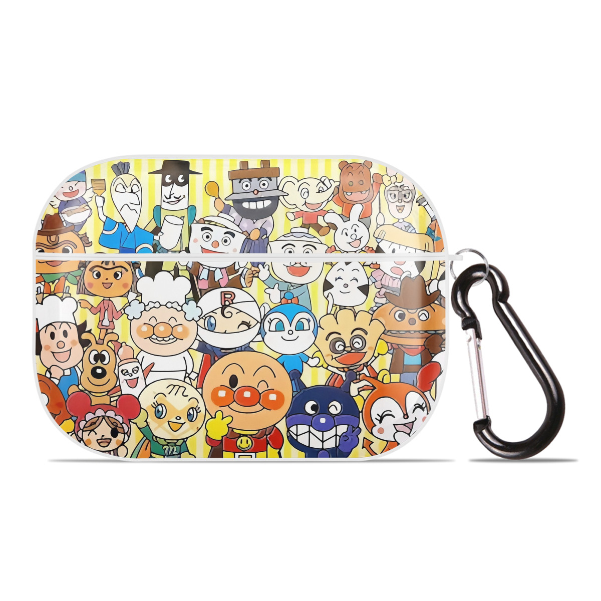 （画像用） アンパンマン Anpanman 【AirPods Pro用】ハードシェル保護ケース 耐衝撃・防指紋・カラビナ付き商品仕様