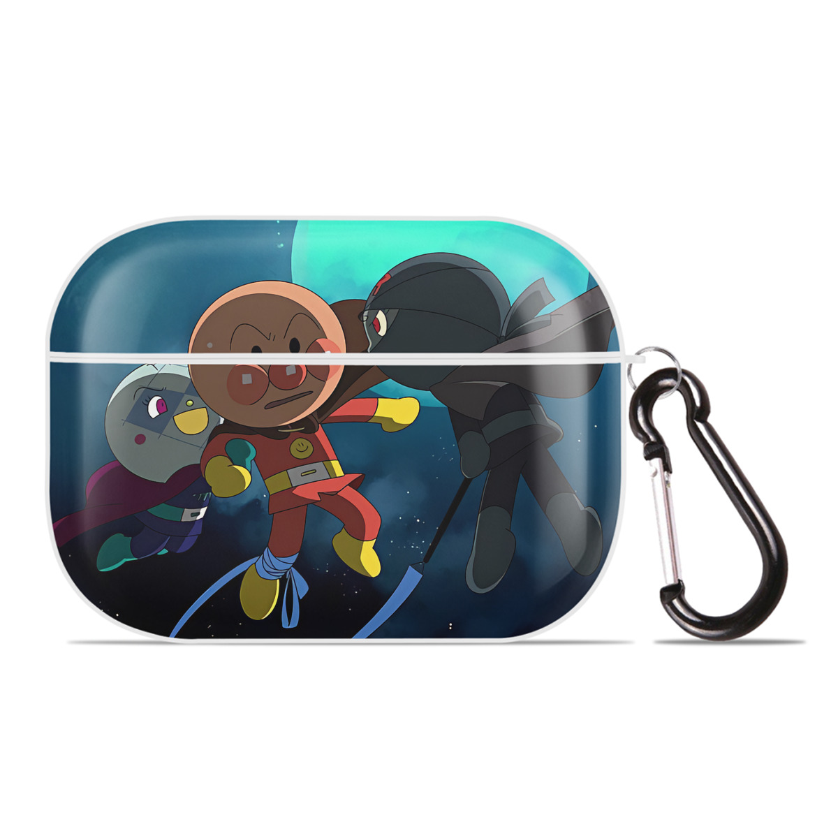 （画像用） アンパンマン Anpanman 【AirPods Pro用】ハードシェル保護ケース 耐衝撃・防指紋・カラビナ付き商品仕様