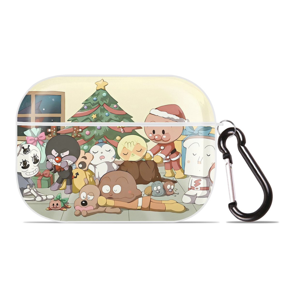 （画像用） アンパンマン Anpanman 【AirPods Pro用】ハードシェル保護ケース 耐衝撃・防指紋・カラビナ付き商品仕様
