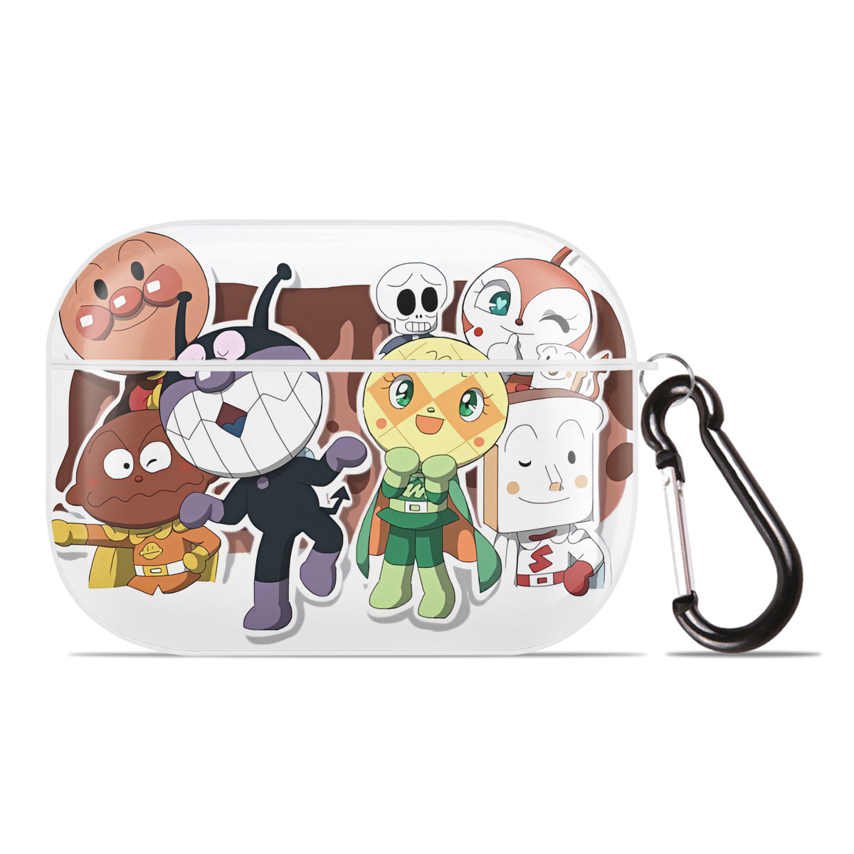 （画像用） アンパンマン Anpanman 【AirPods Pro用】ハードシェル保護ケース 耐衝撃・防指紋・カラビナ付き商品仕様