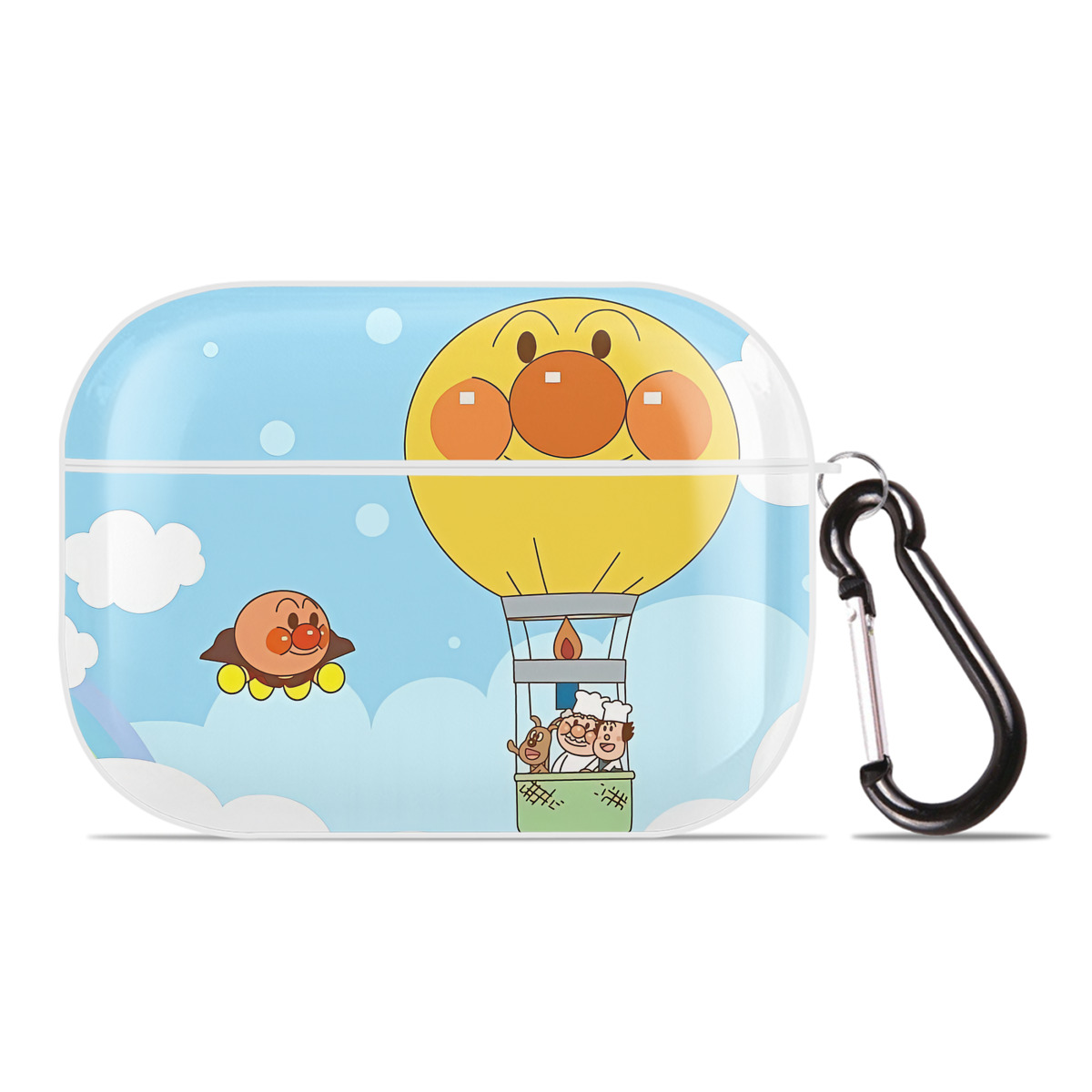 （画像用） アンパンマン Anpanman 【AirPods Pro用】ハードシェル保護ケース 耐衝撃・防指紋・カラビナ付き商品仕様