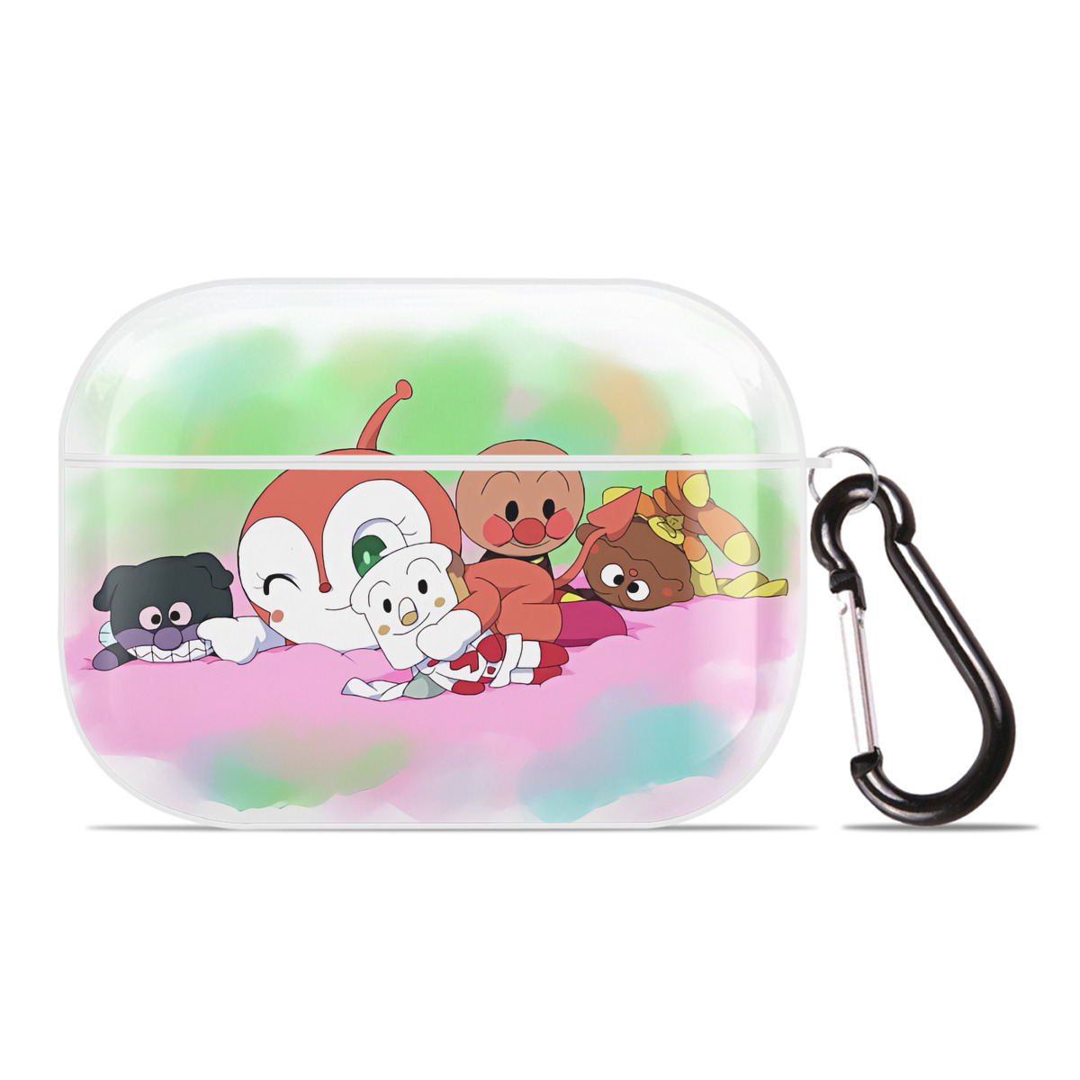 （画像用） アンパンマン Anpanman 【AirPods Pro用】ハードシェル保護ケース 耐衝撃・防指紋・カラビナ付き商品仕様