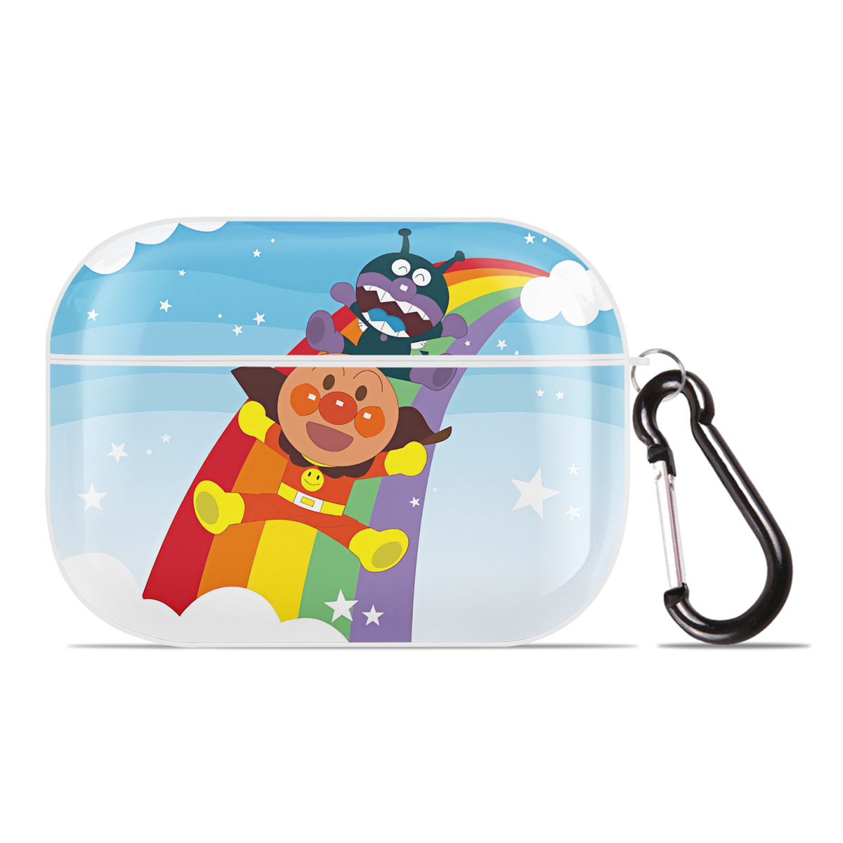 （画像用） アンパンマン Anpanman 【AirPods Pro用】ハードシェル保護ケース 耐衝撃・防指紋・カラビナ付き商品仕様