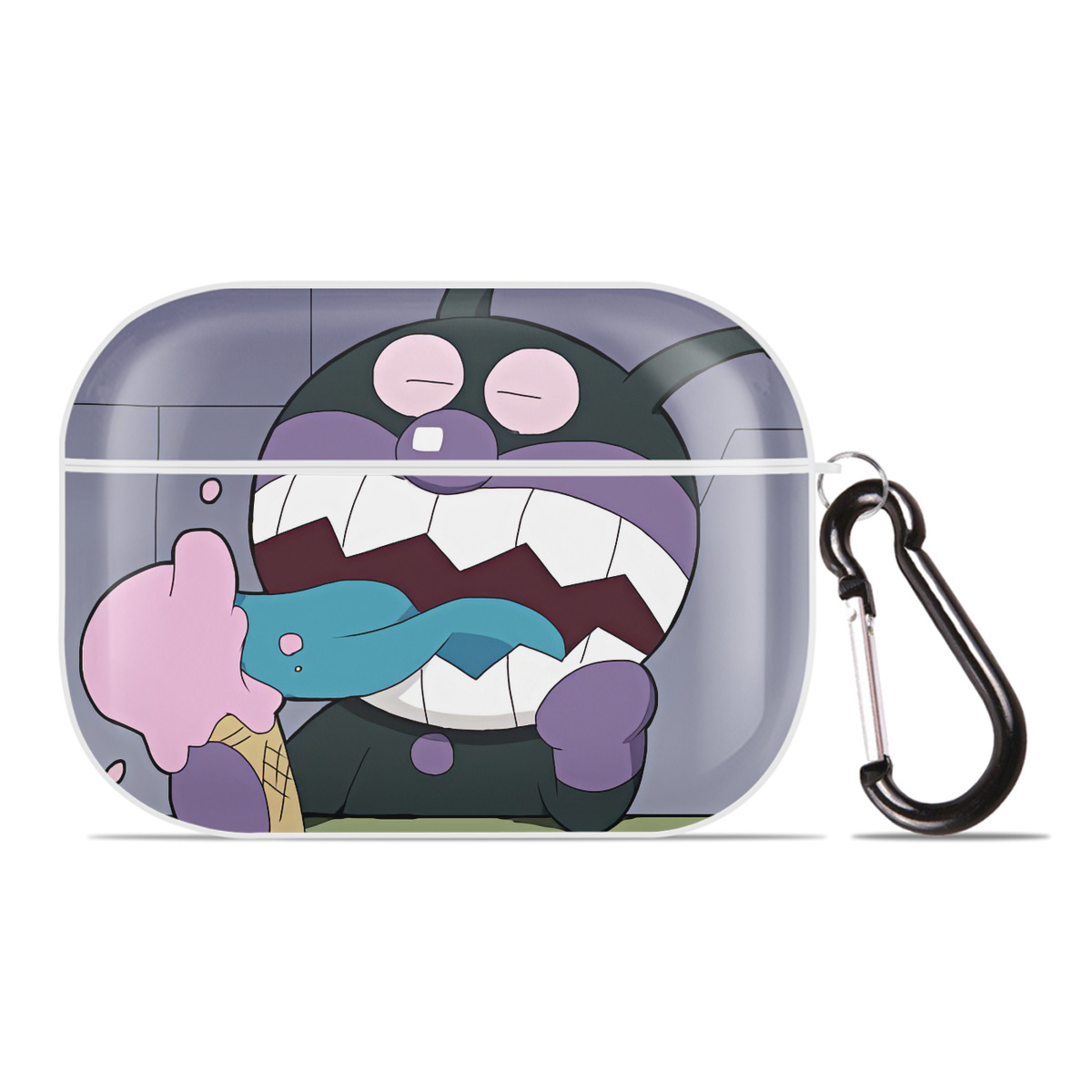 （画像用） アンパンマン Anpanman 【AirPods Pro用】ハードシェル保護ケース 耐衝撃・防指紋・カラビナ付き商品仕様