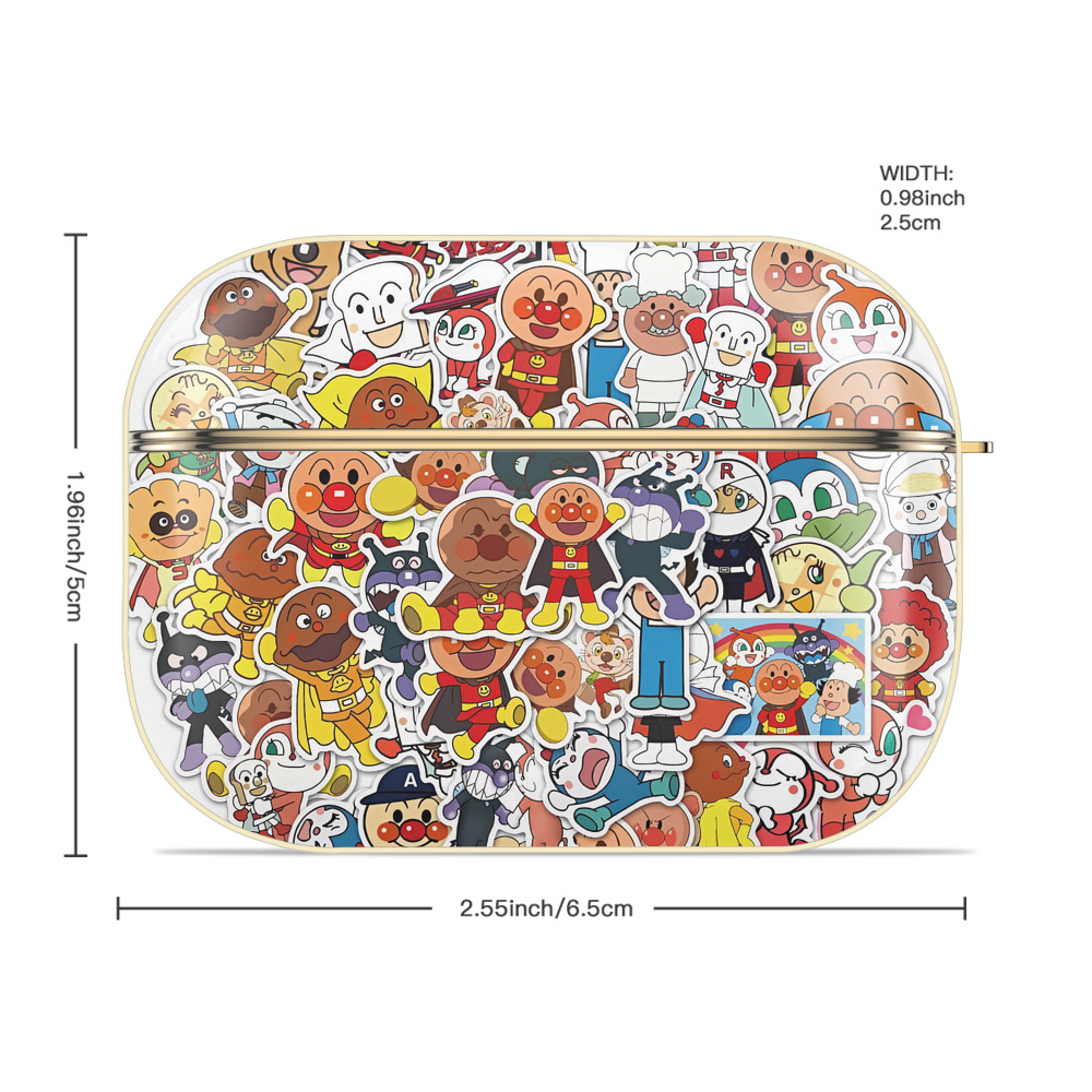 アンパンマン Anpanman 【AirPods Pro用】ハードシェル保護ケース｜耐衝撃・防指紋・カラビナ付き商品仕様