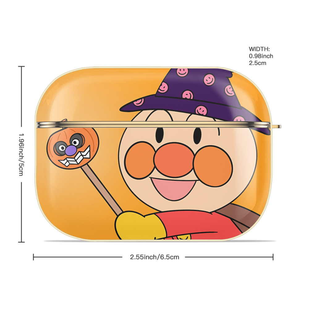アンパンマン Anpanman 【AirPods Pro用】ハードシェル保護ケース｜耐衝撃・防指紋・カラビナ付き商品仕様