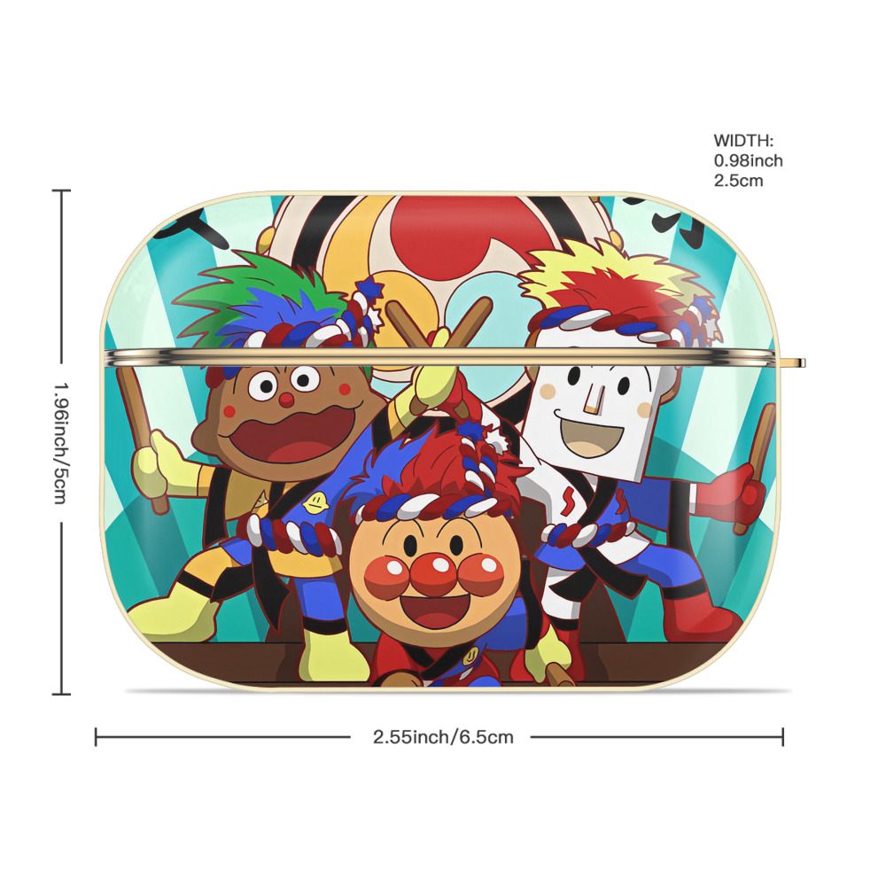 アンパンマン Anpanman 【AirPods Pro用】ハードシェル保護ケース｜耐衝撃・防指紋・カラビナ付き商品仕様