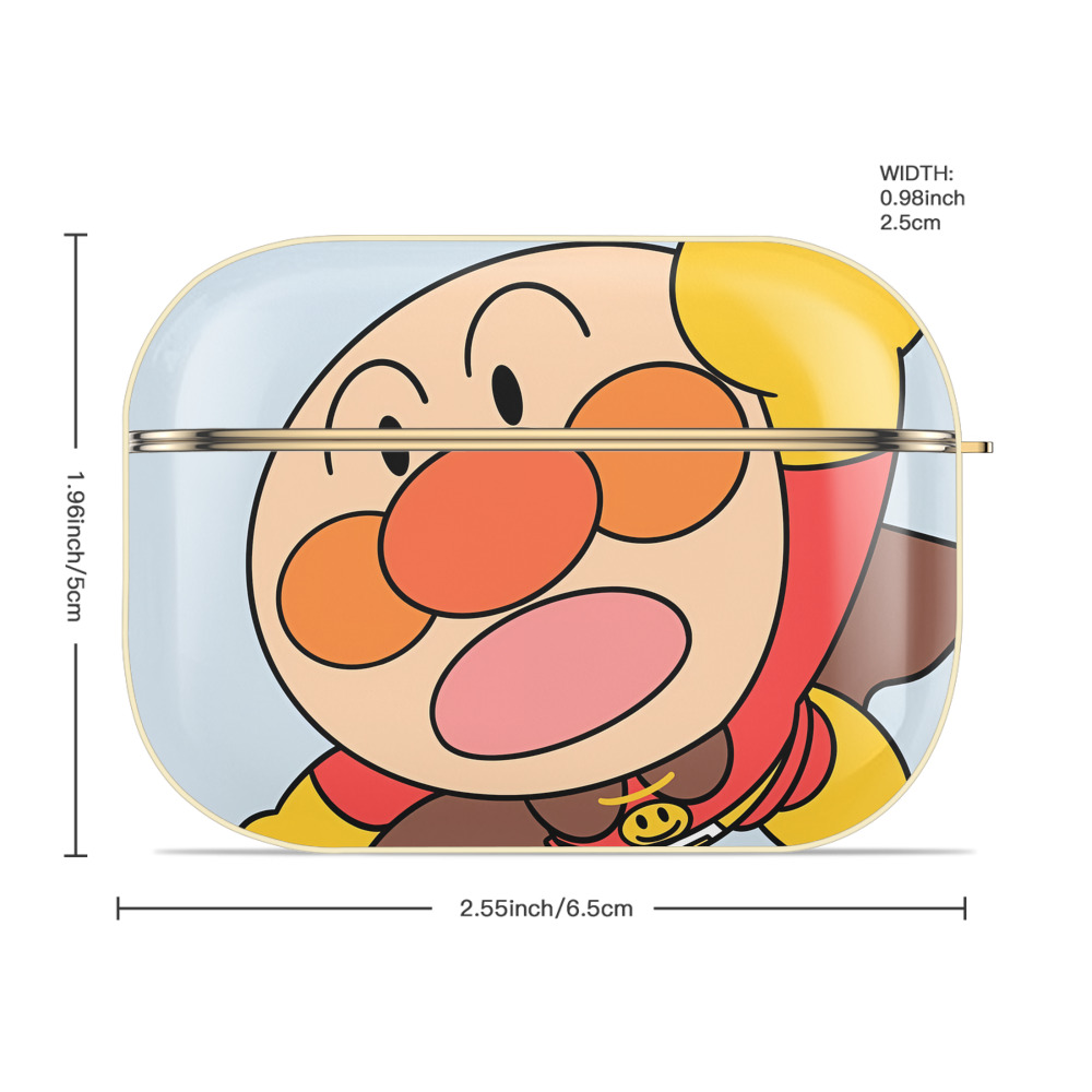 アンパンマン Anpanman 【AirPods Pro用】ハードシェル保護ケース｜耐衝撃・防指紋・カラビナ付き商品仕様